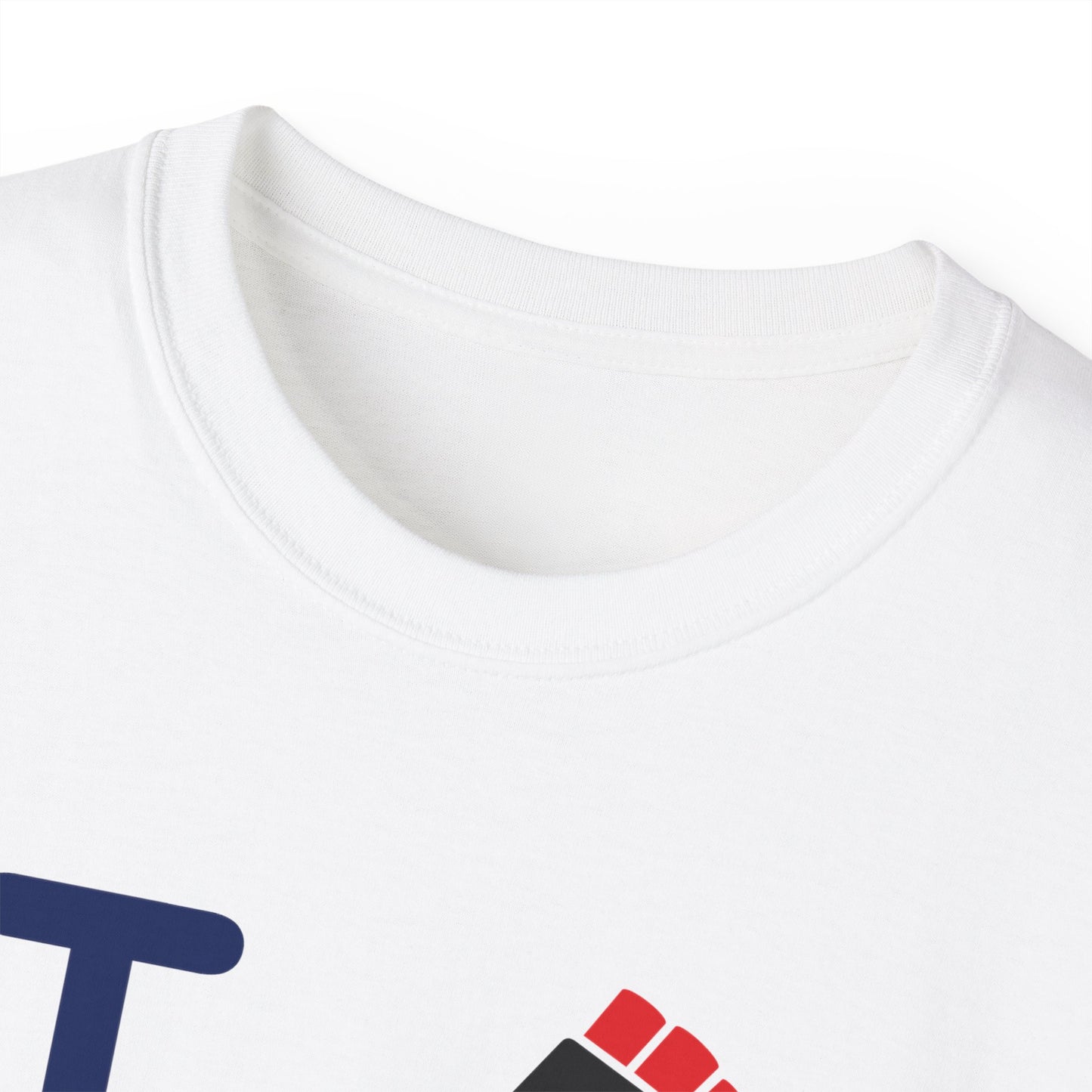 I Fist LongD® Official Logo Cotton Tee Juneteenth multicolored fist