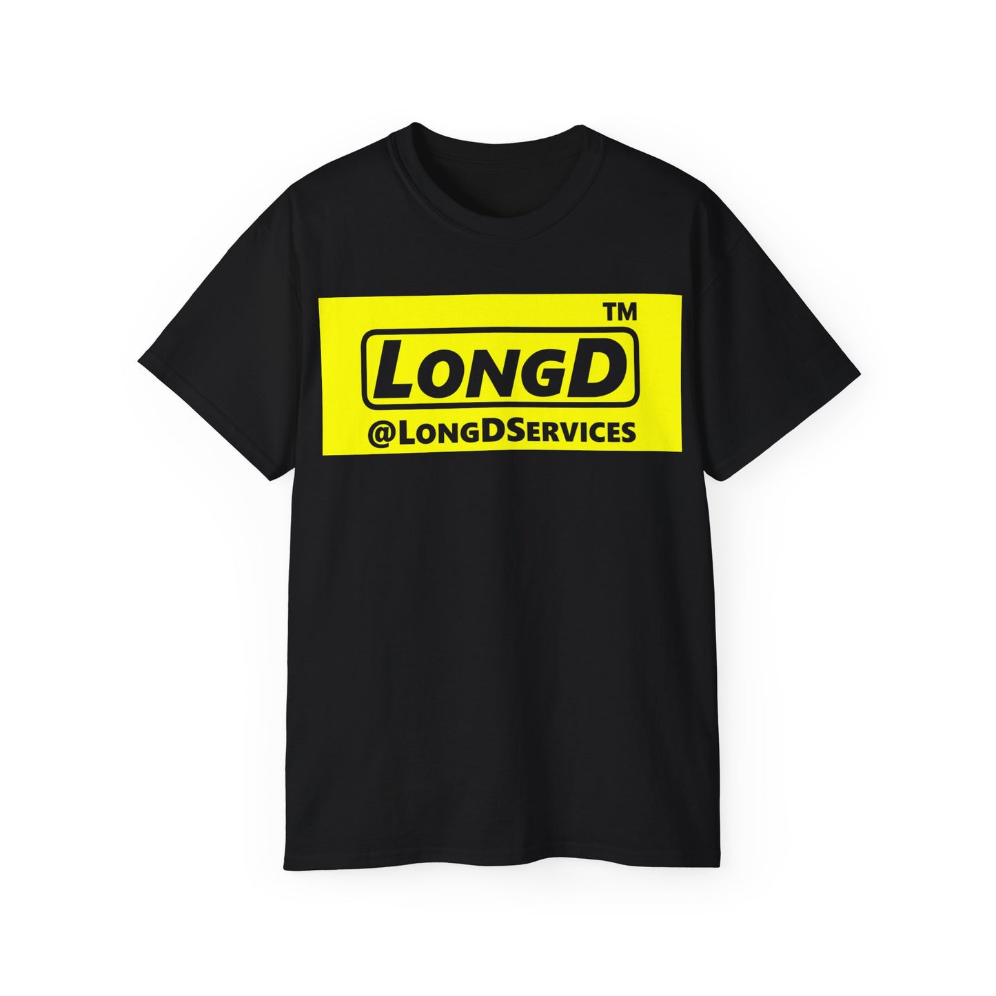 LongD® Logo Cotton Tee negative reverse basic logo