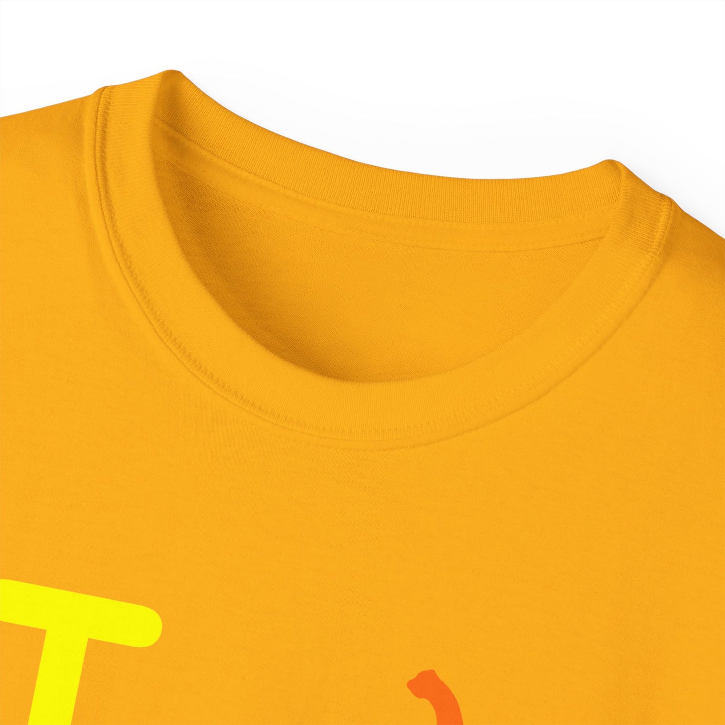 I Pumpkin LongD® Logo Cotton Tee positive yellow basic Chicago logo