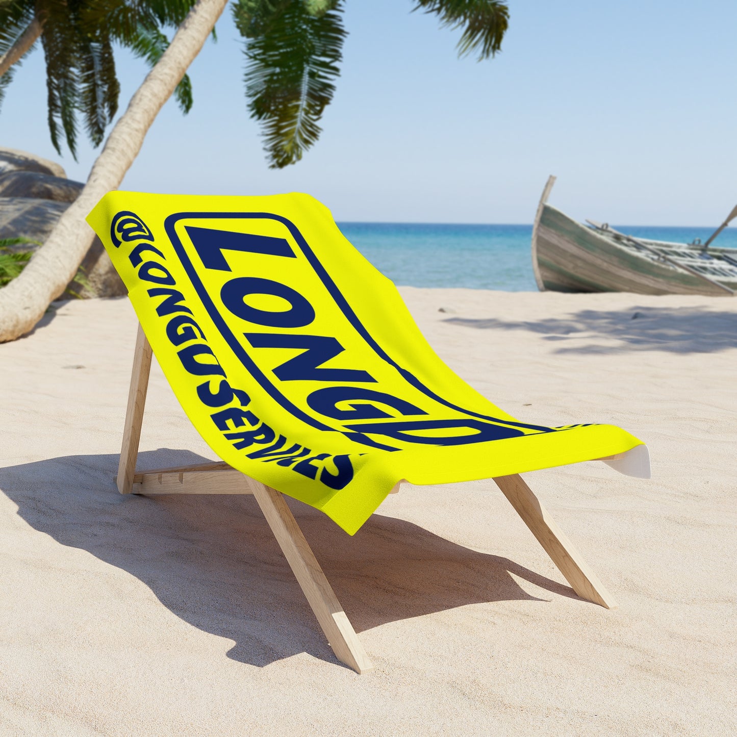 LongD Official Logo Beach Towel w Tag