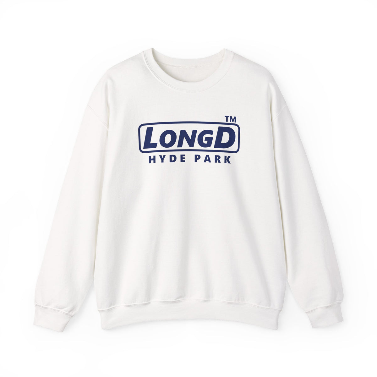 LongD Hyde Park positive basic Navy (002060) logo crewneck sweatshirt