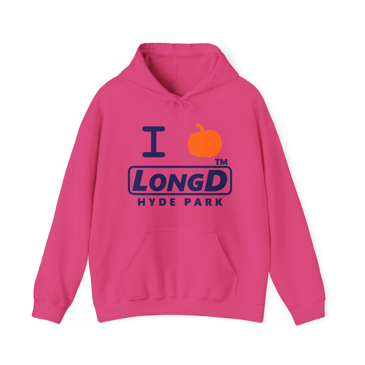 I pumpkin LongD Hyde Park positive basic Navy (002060) logo hoodie