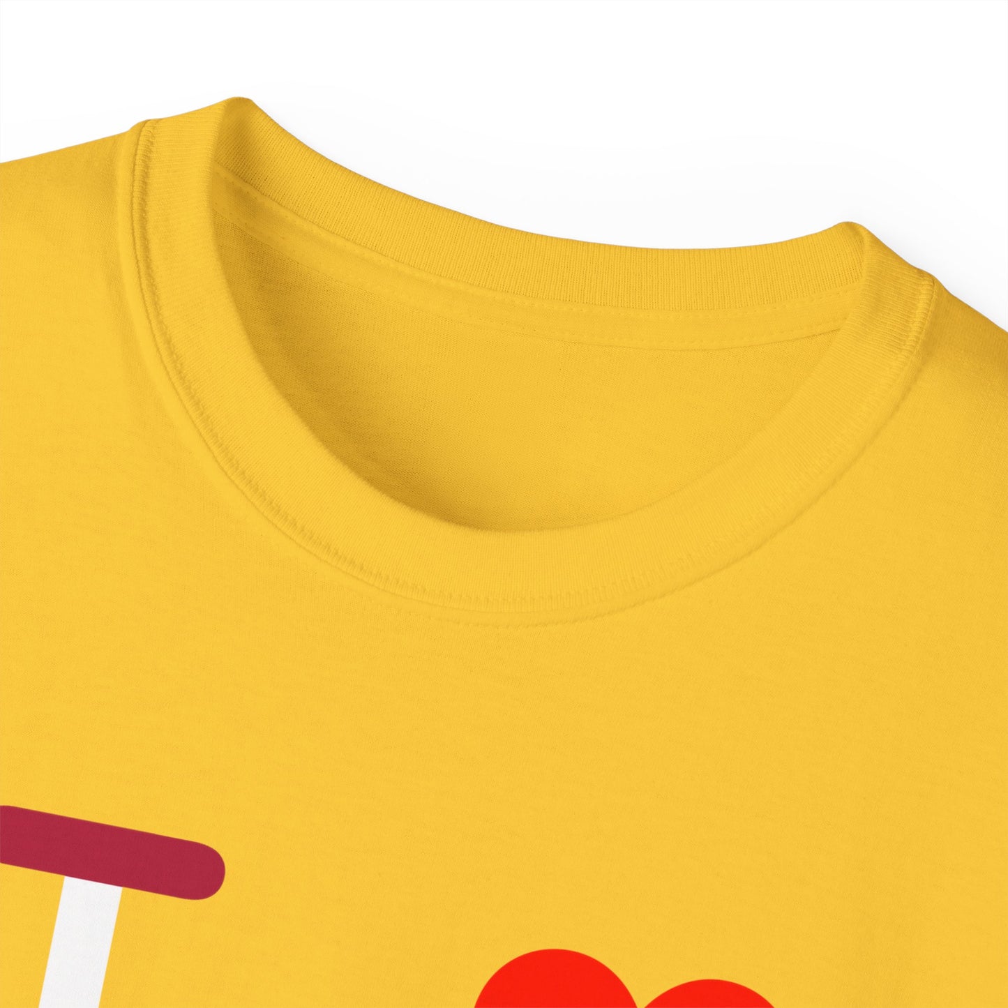 I Luv LongD® Logo Cotton Tee Red, White and Blue positive elements text