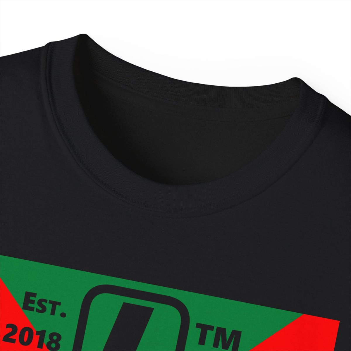 LongD Chicago negative upright argyle x logo (Xmas colors) cotton tee
