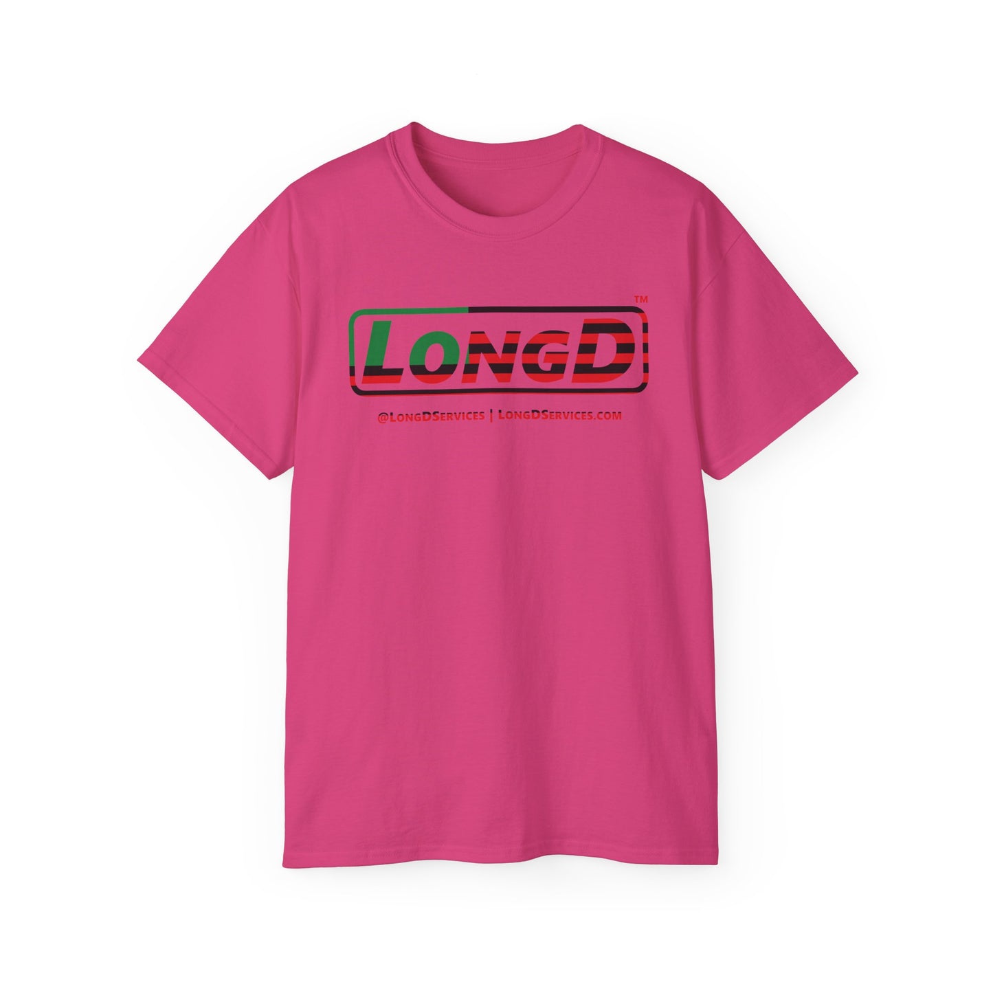 LongD® Logo Cotton Tee Juneteenth positive flag