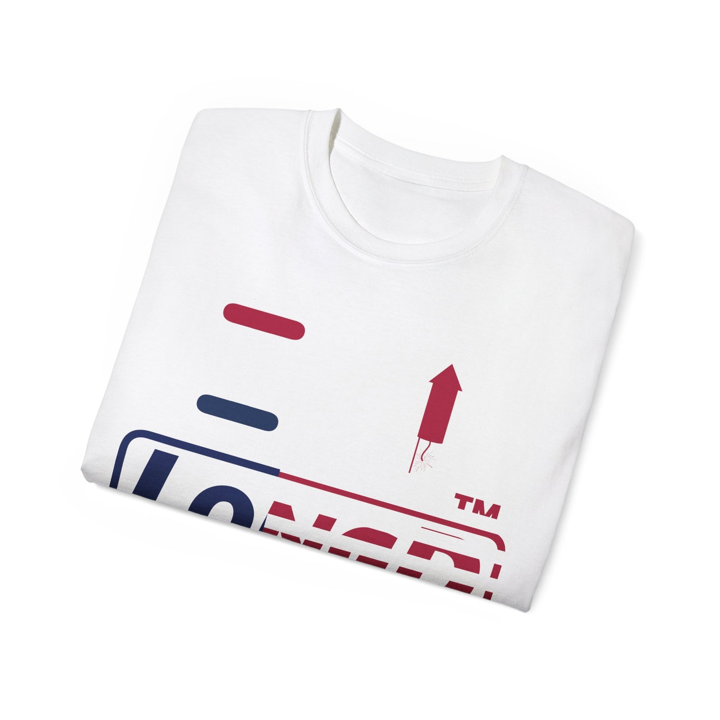 I firecracker LongD positive flag Chicago logo cotton tee
