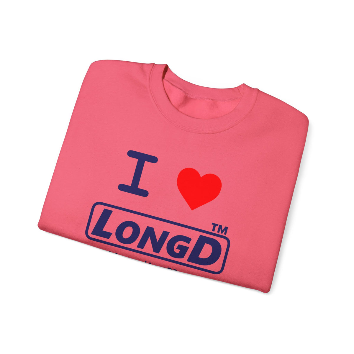 I Luv LongD Tag-domain positive official basic logo crewneck sweatshirt