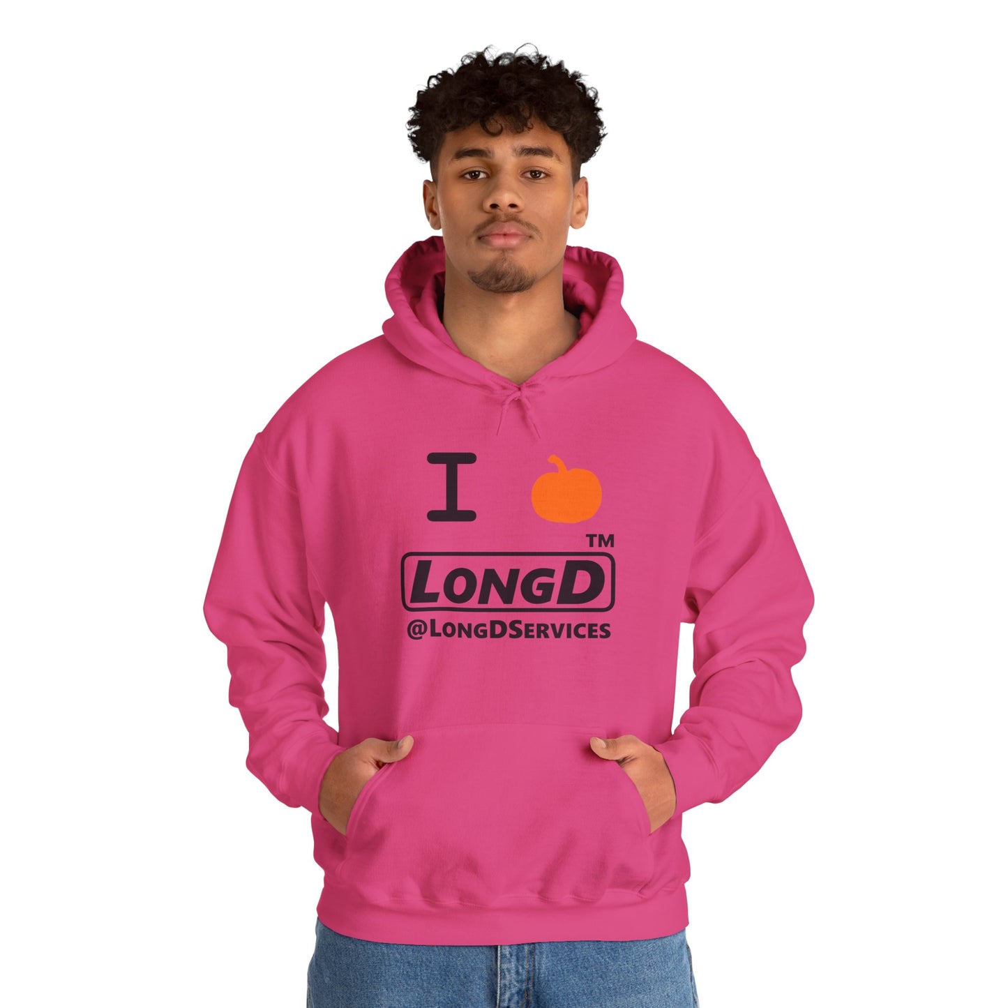 I Pumpkin LongD® Logo Hoodie black basic tag logo