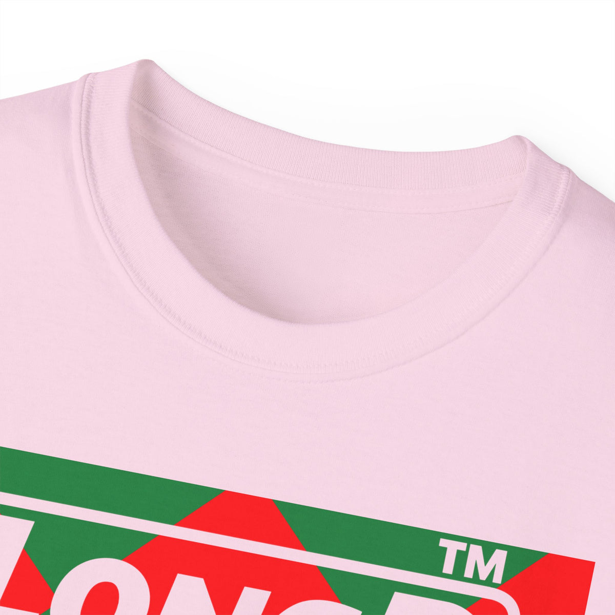 LongD Hyde Park negative big argyle logo (Xmas colors) cotton tee