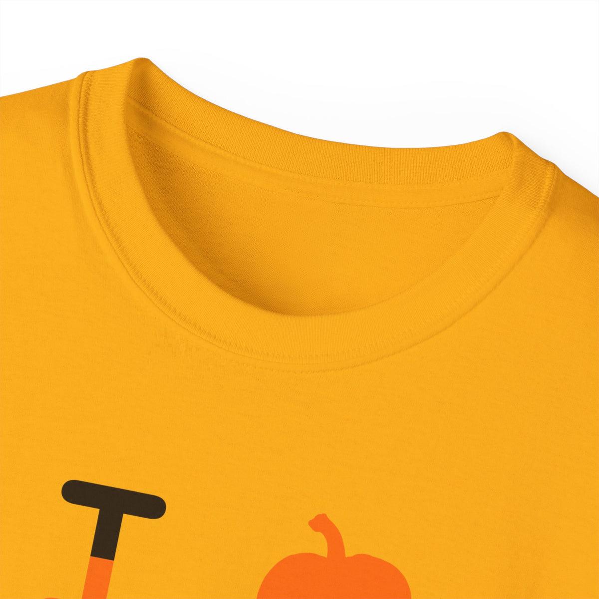 I pumpkin LongD Tag-domain positive upright pixel-weighted 12-striped front-back logo cotton tee