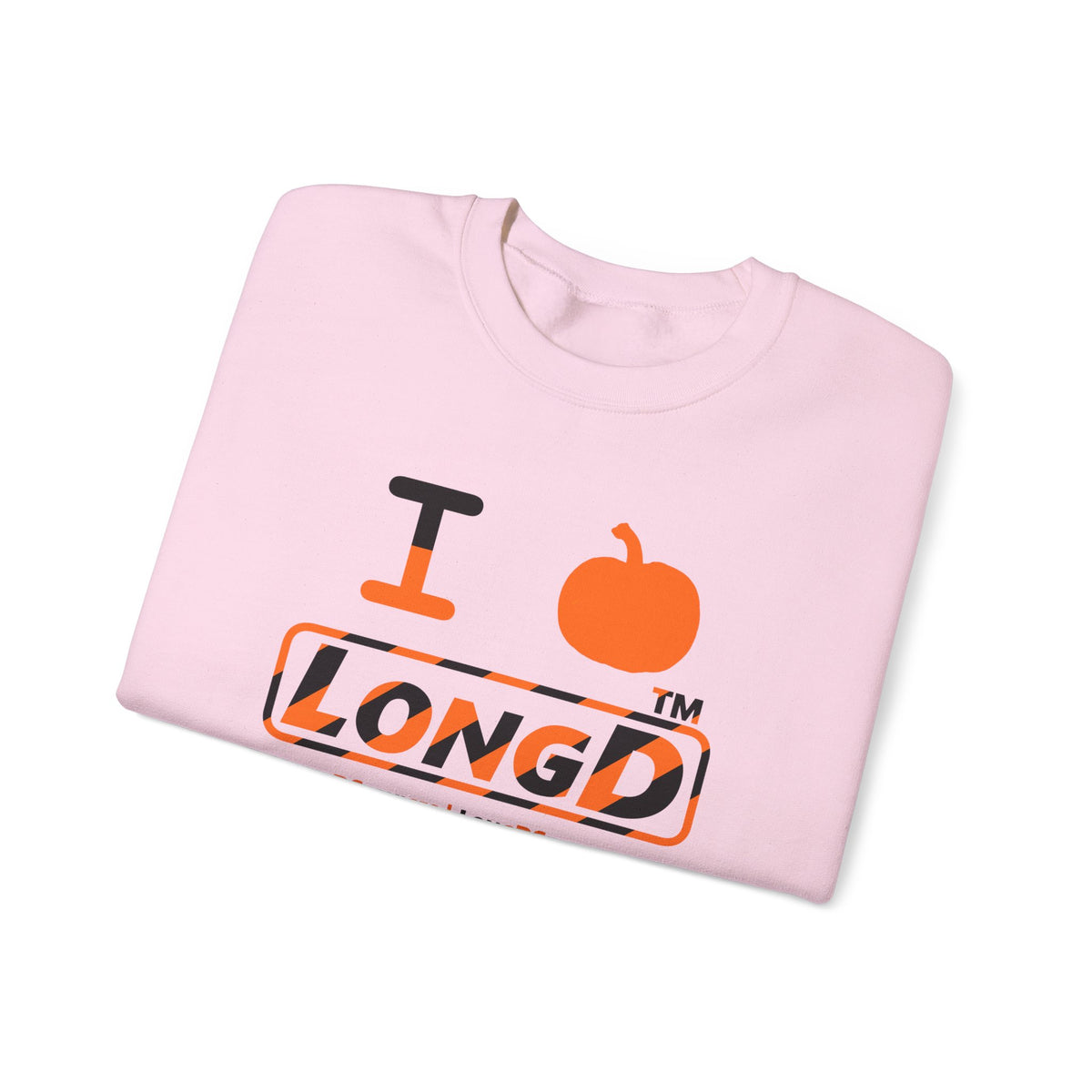 I pumpkin LongD Tag-domain positive 12-striped logo crewneck sweatshirt