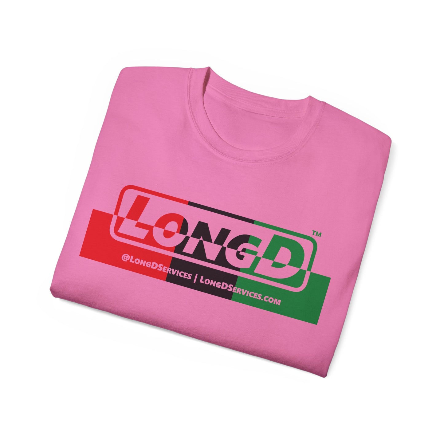 LongD® Logo Cotton Tee Juneteenth positive top negative bottom text