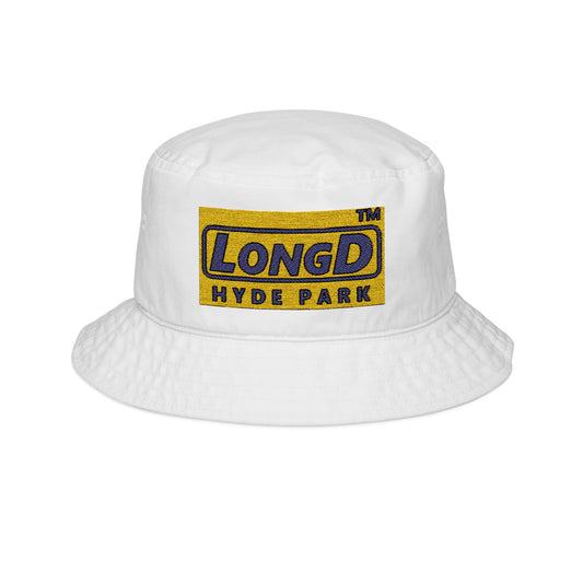 Embroidered official Hyde Park logo bucket hat