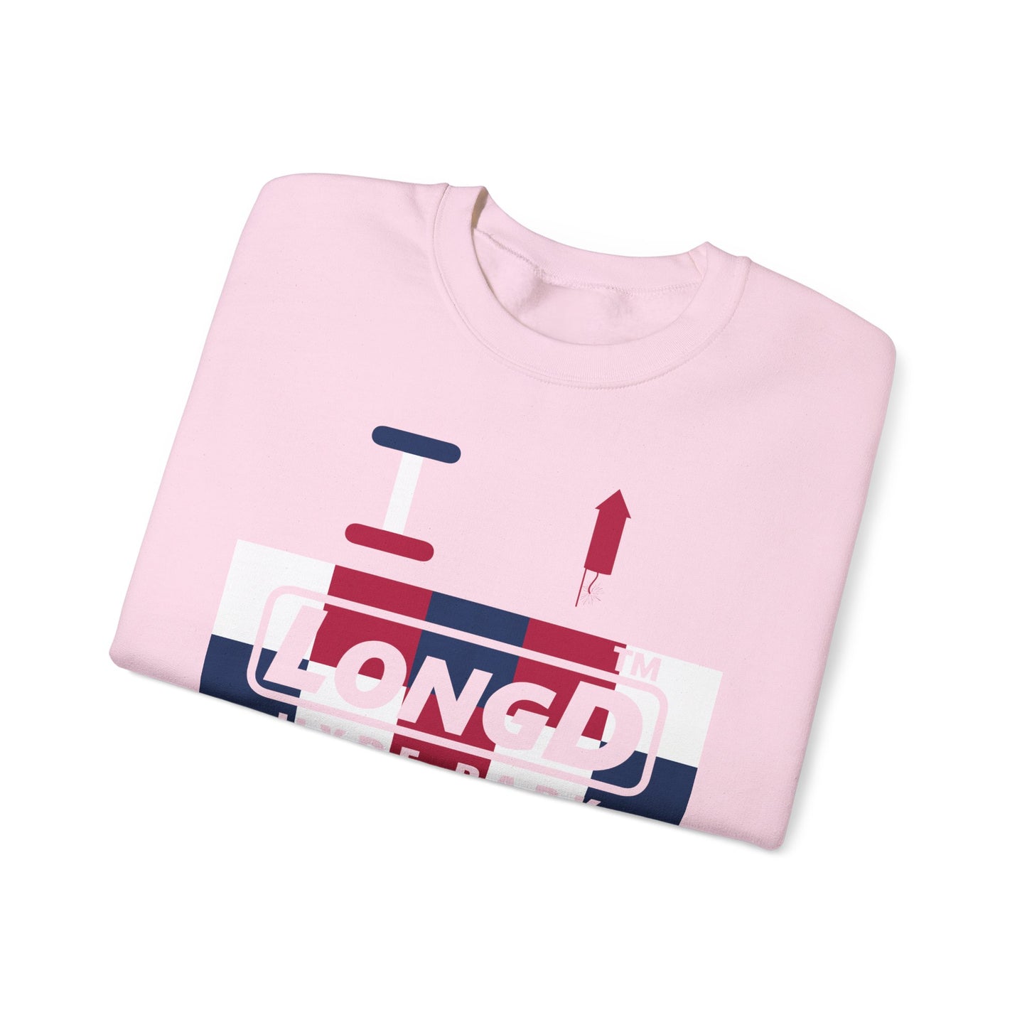 I firecracker LongD negative 2x5 Hyde Park logo crewneck sweatshirt