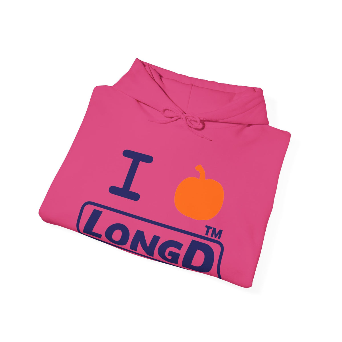 I pumpkin LongD Tag positive basic Navy (002060) logo hoodie
