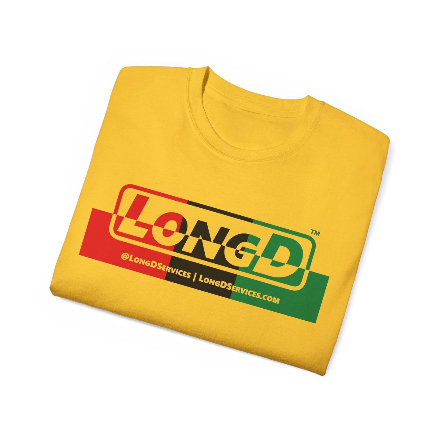 LongD® Logo Cotton Tee Juneteenth positive top negative bottom text