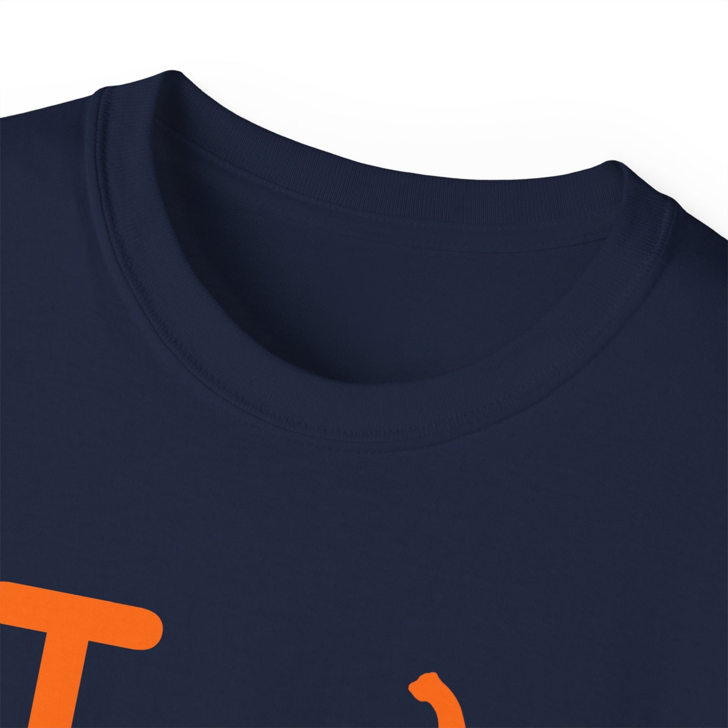 I Pumpkin LongD® Logo Cotton Tee positive orange basic Chicago logo