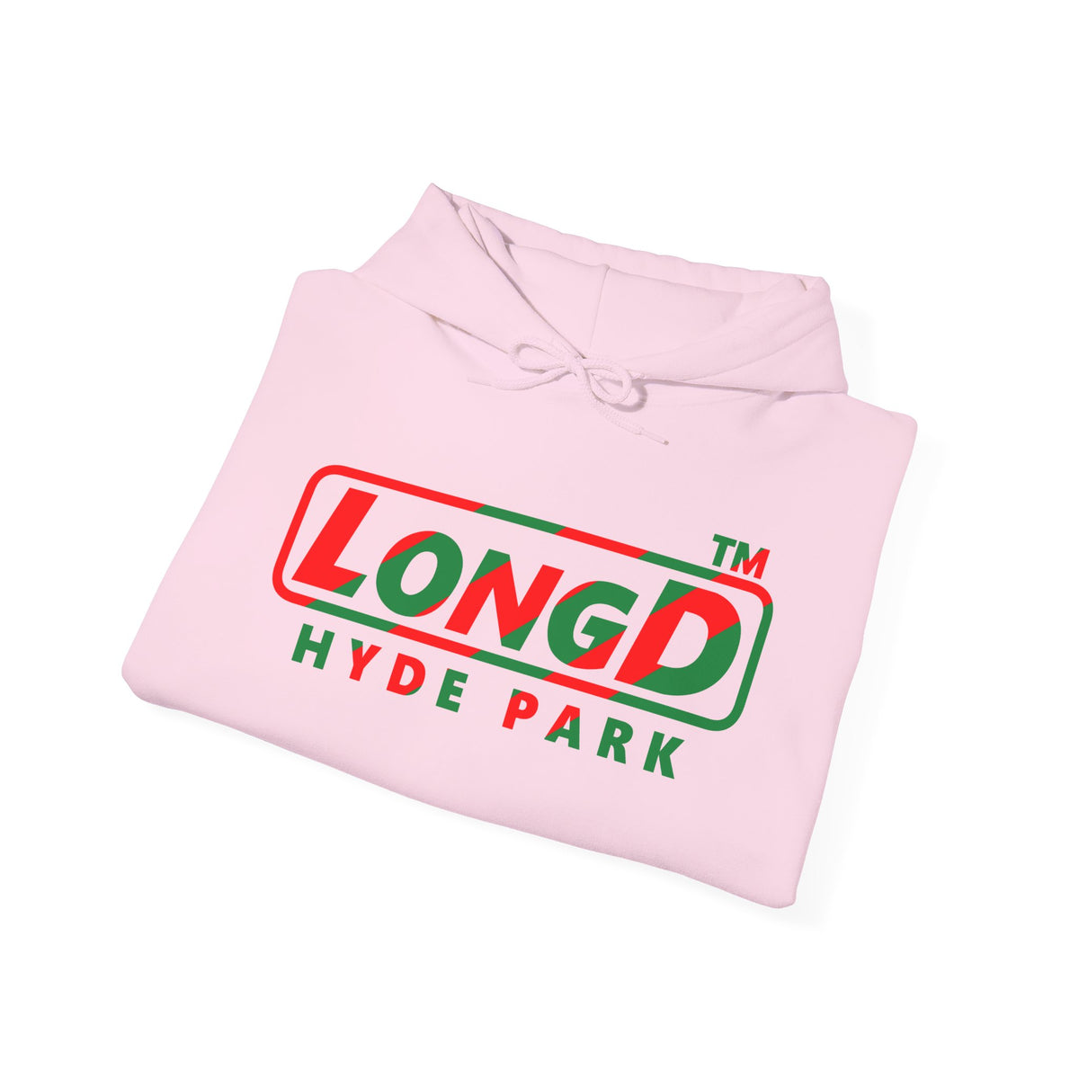 LongD Hyde Park positive pixel-weighted 6-striped logo (Xmas colors) hoodie