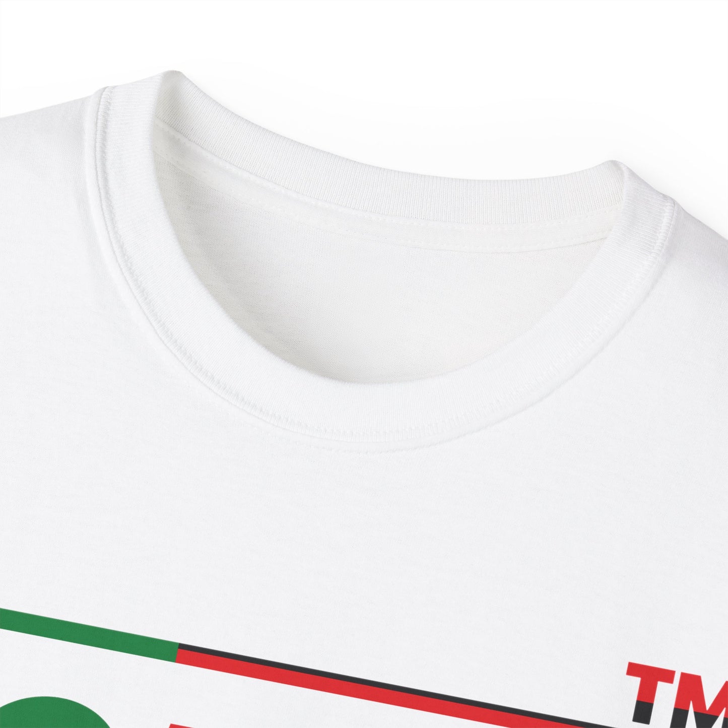 LongD positive flag Hyde Park logo cotton tee (Juneteenth colors)