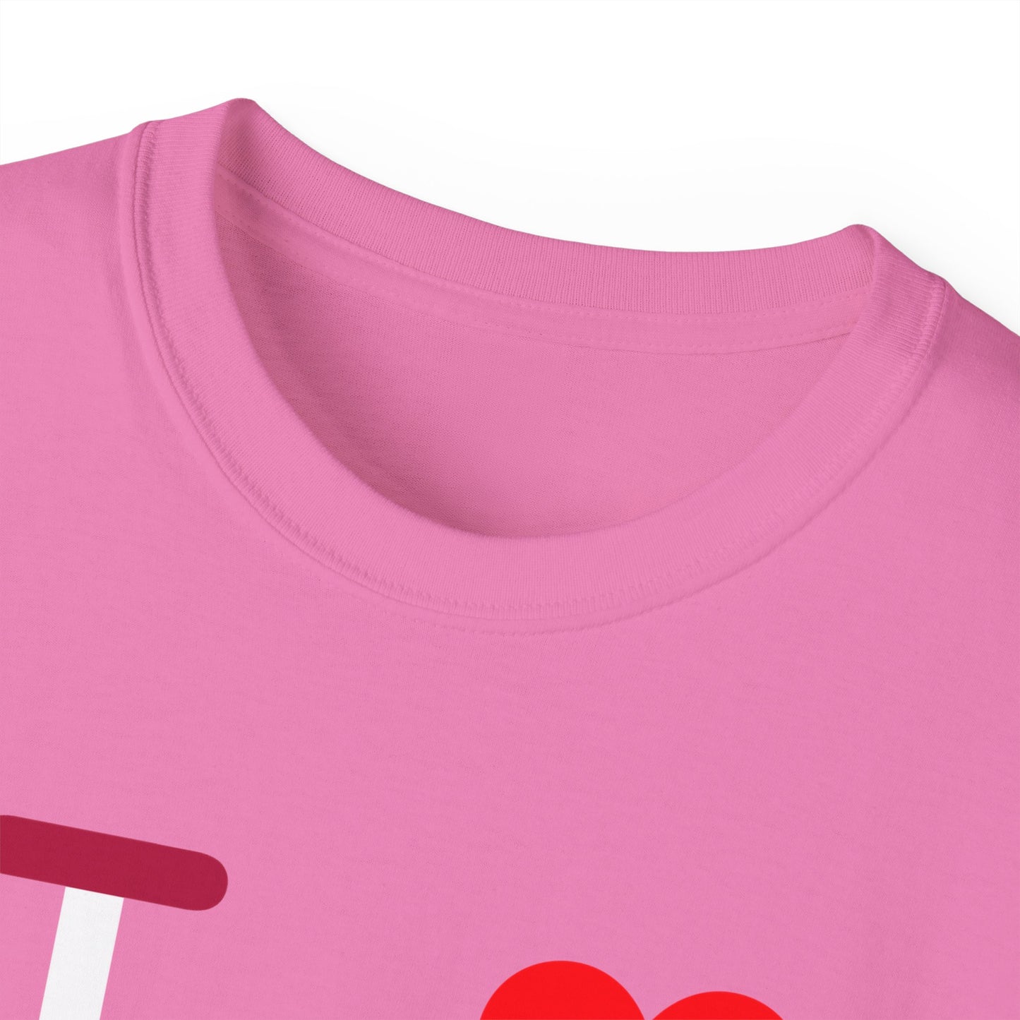 I Luv LongD® Logo Cotton Tee Red, White and Blue positive varied elements text