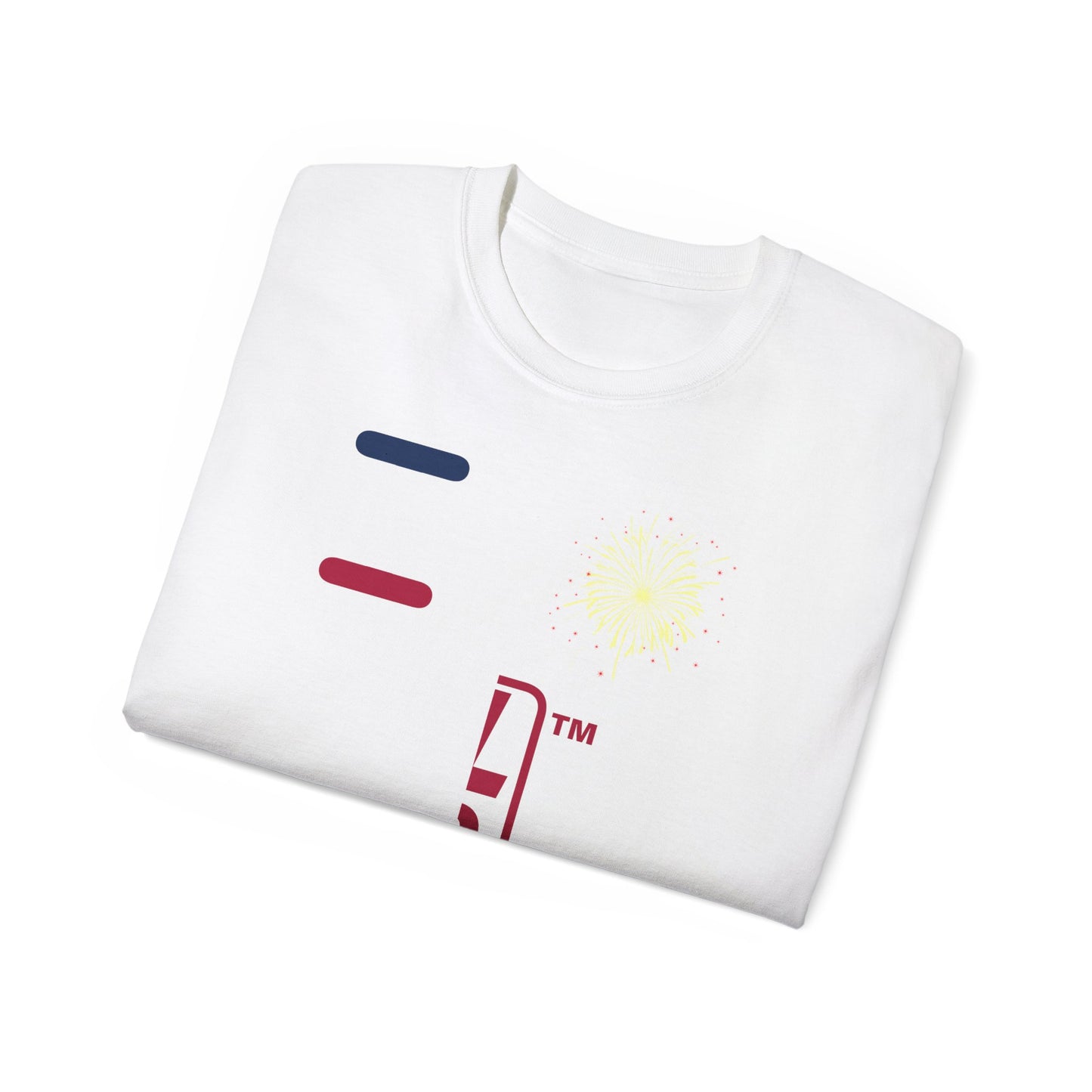 I Burst LongD cotton tee positive quarters Hyde Park upright logo (Patriotic colors)