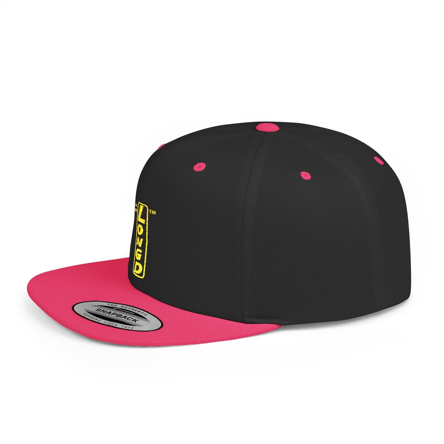 Embroidered Baseball Cap basic reverse logo upright