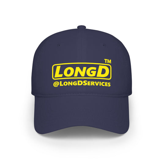 LongD Logo 100% Cotton Velcro Baseball Cap (Positive Tag)