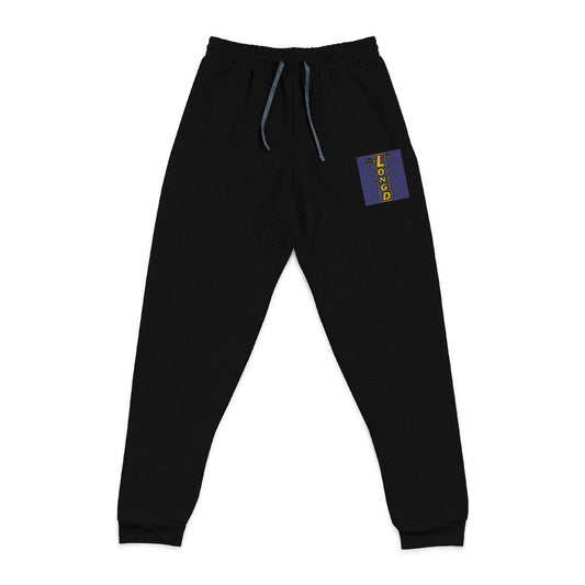 Embroidered unisex joggers reverse logo upright