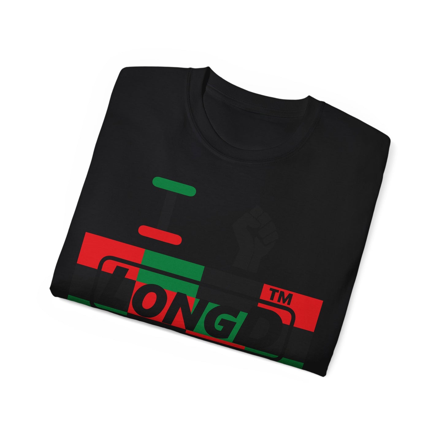 I fist LongD negative 3x4 Hyde Park logo cotton tee