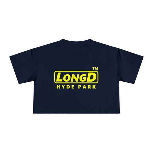 LongD Logo (Hyde Park positive alternate) Women's Crop Tee