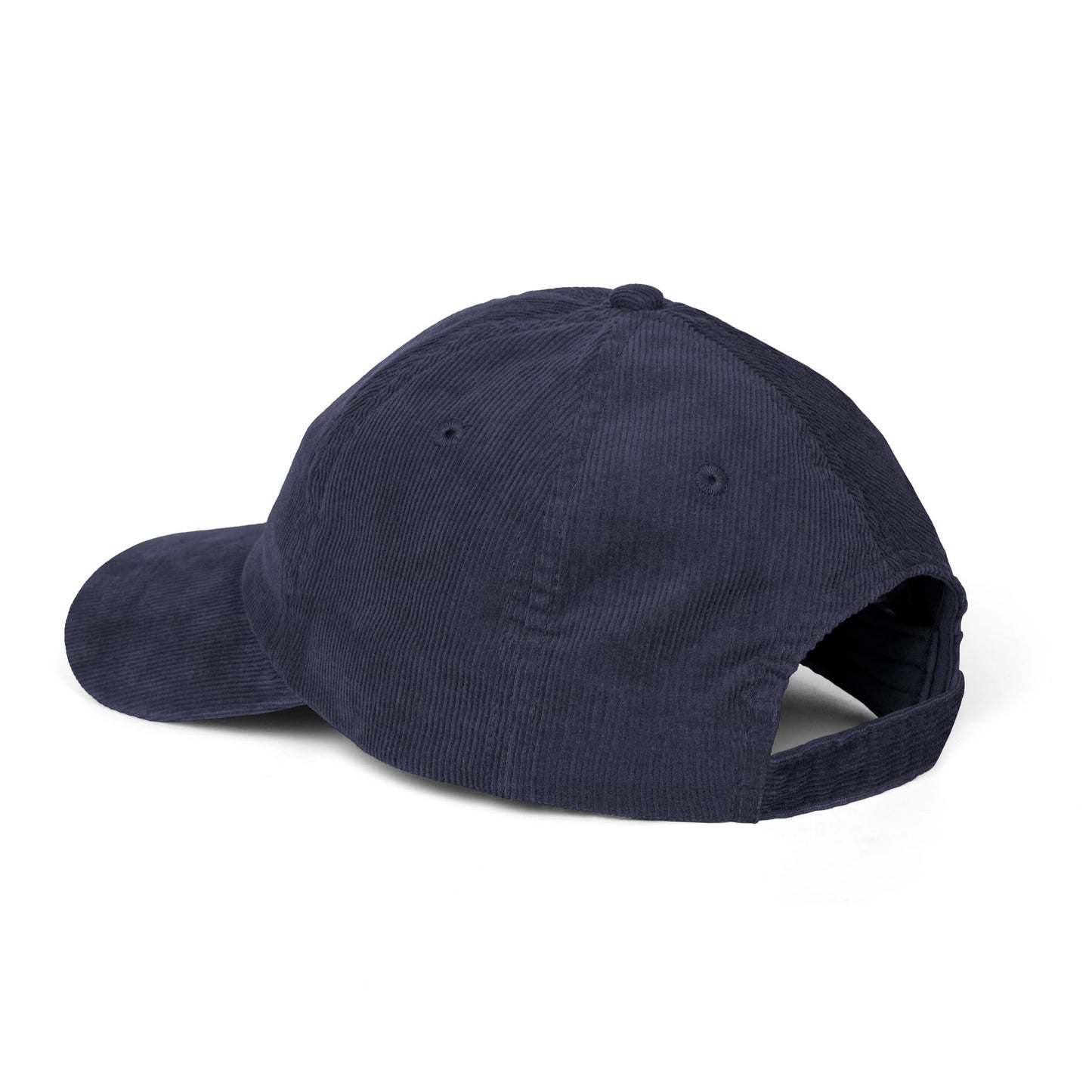 Embroidered Corduroy Cap reverse basic logo upright