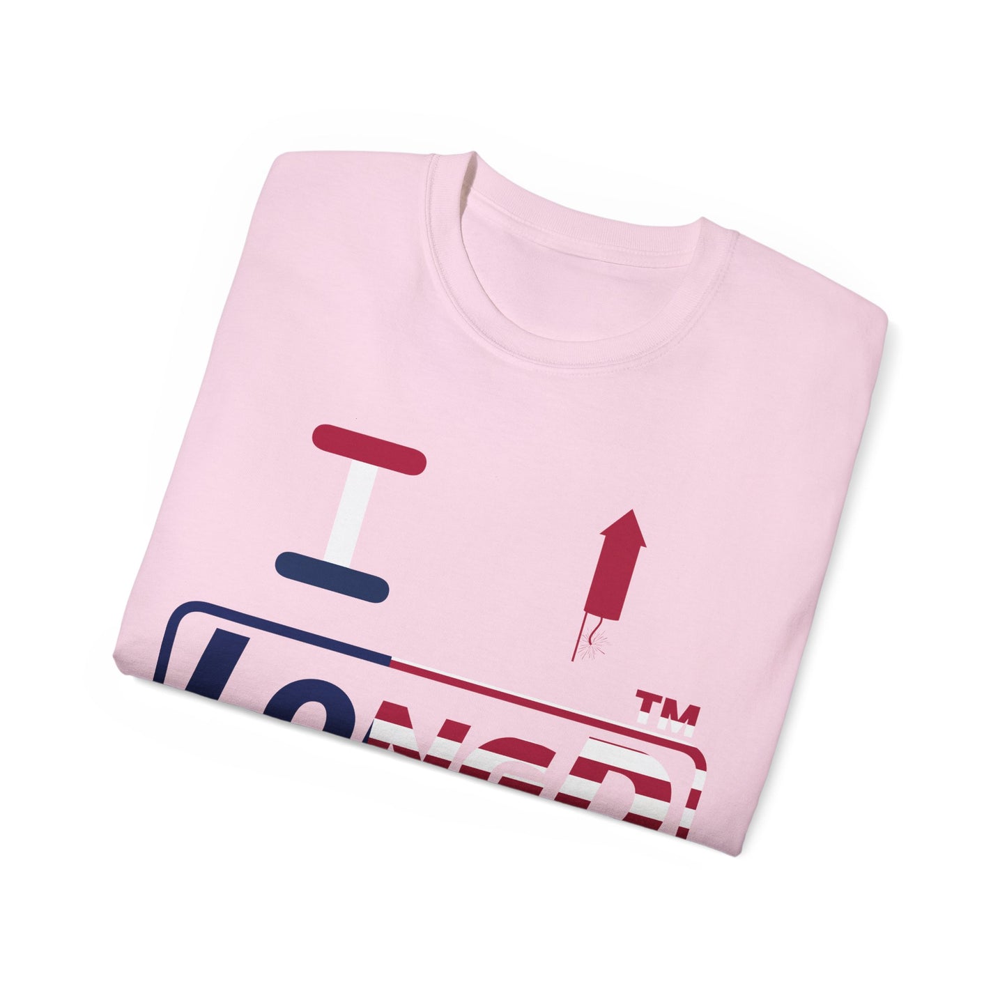 I firecracker LongD positive flag tag logo cotton tee