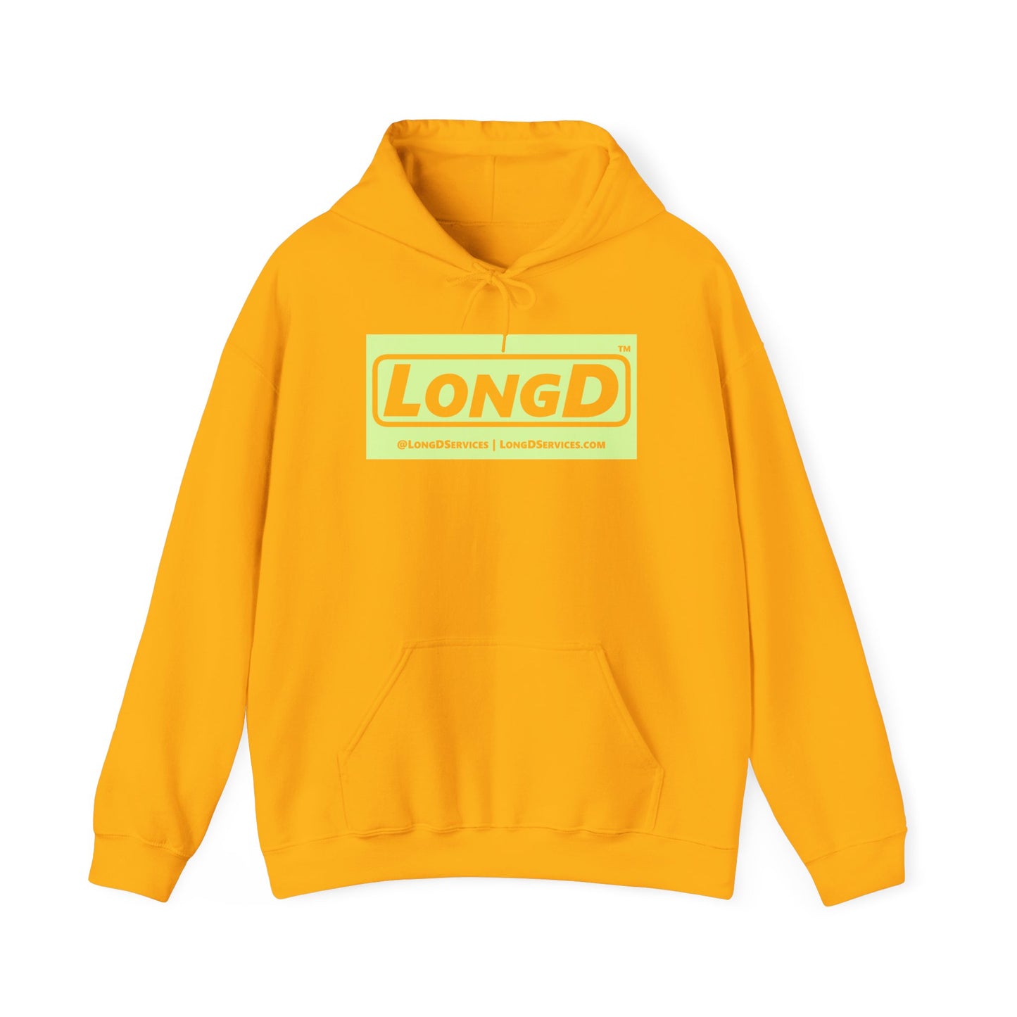 LongD® Logo Hoodie pastel negative green text