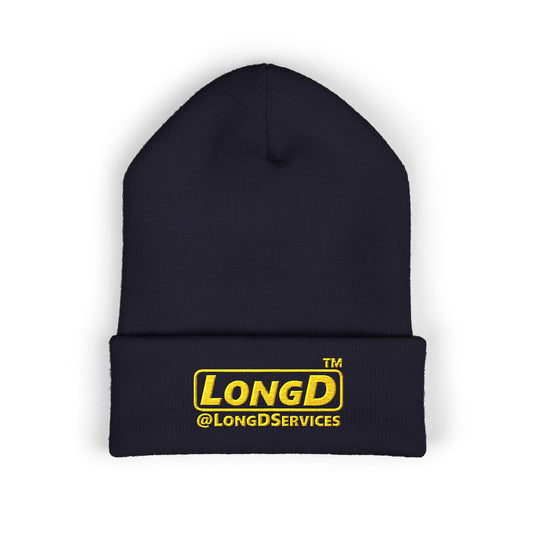 Embroidered Classic Cuffed Beanie Reverse Basic Logo