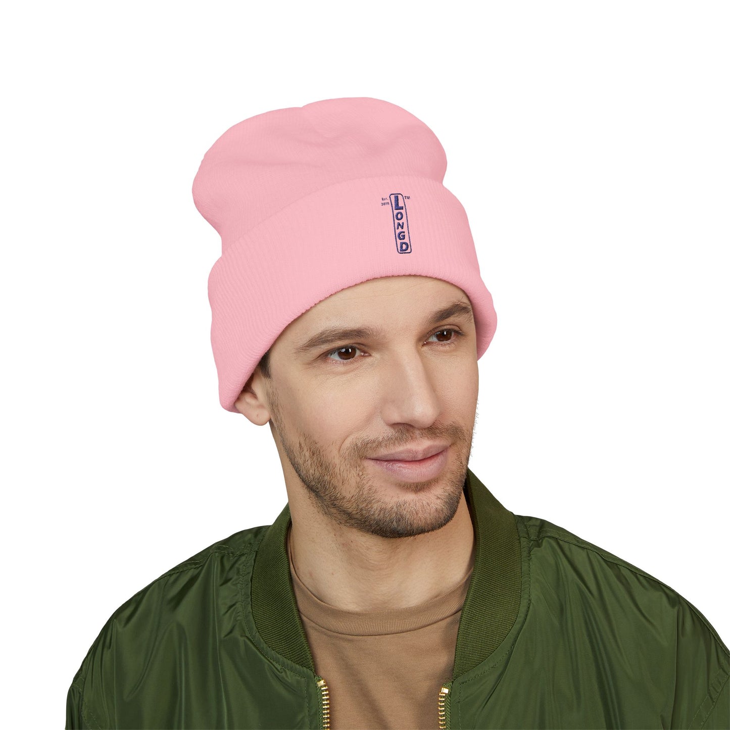Embroidered Classic Cuffed Beanie basic official logo upright