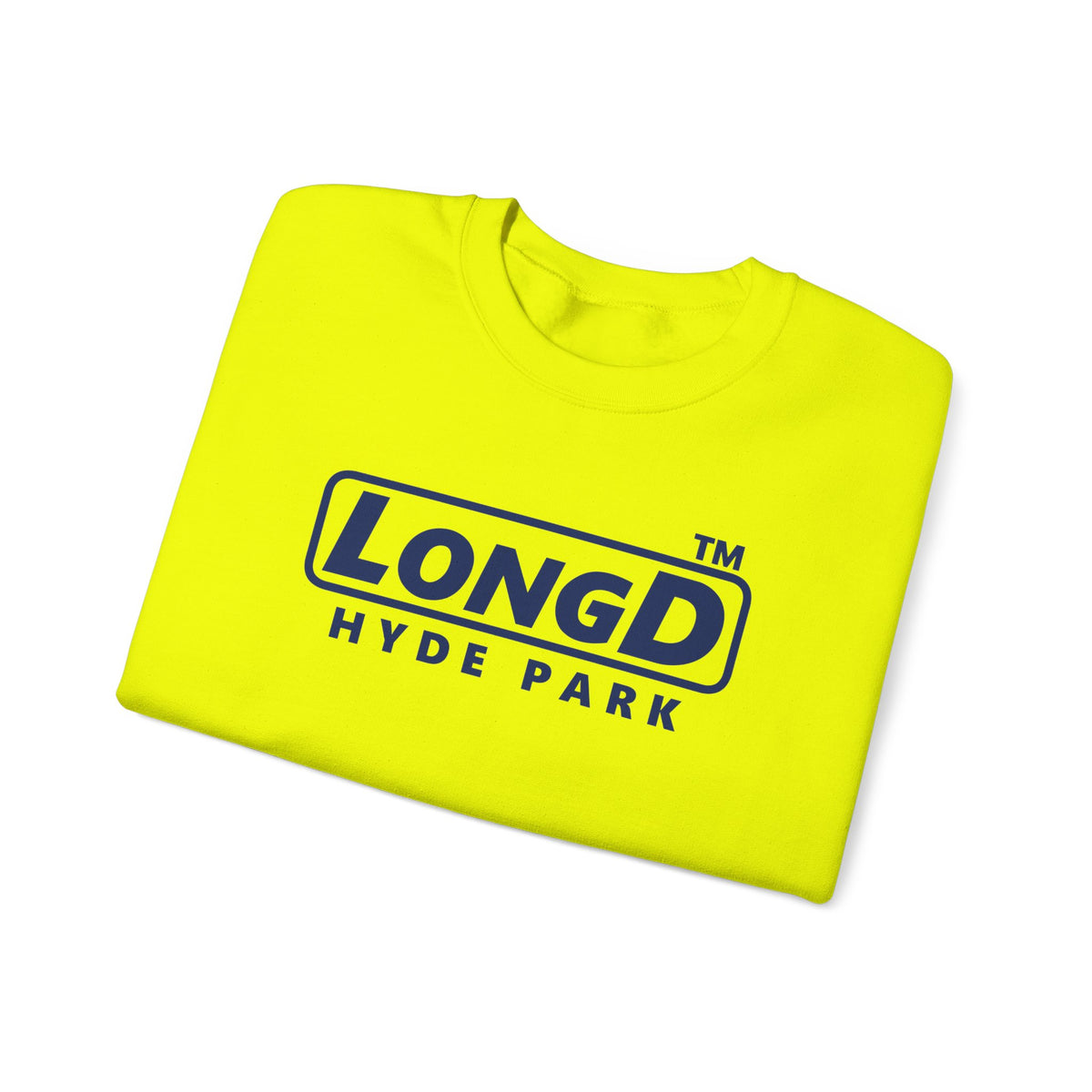 LongD Hyde Park positive basic Navy (002060) logo crewneck sweatshirt