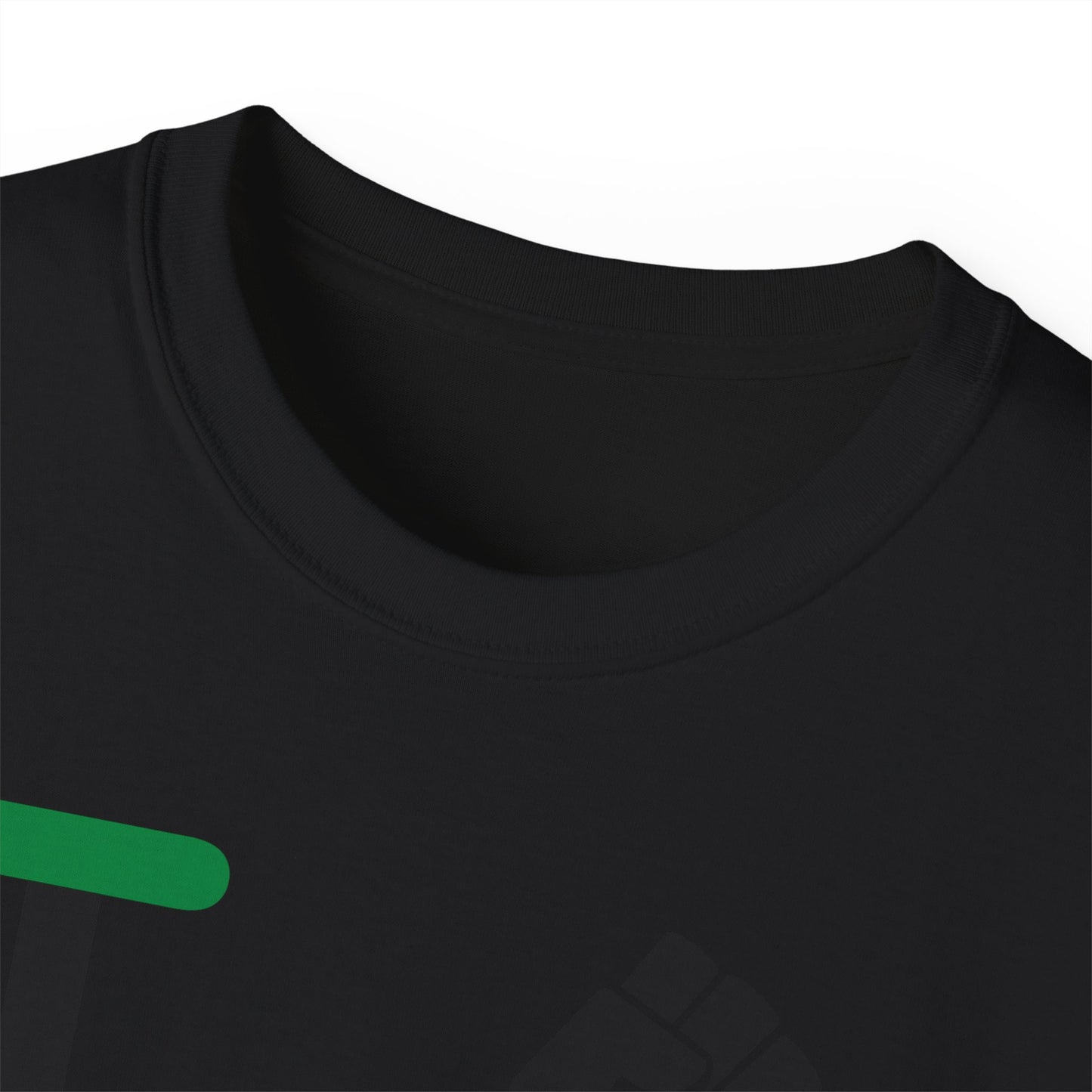 I fist LongD negative flag tag-domain logo cotton tee