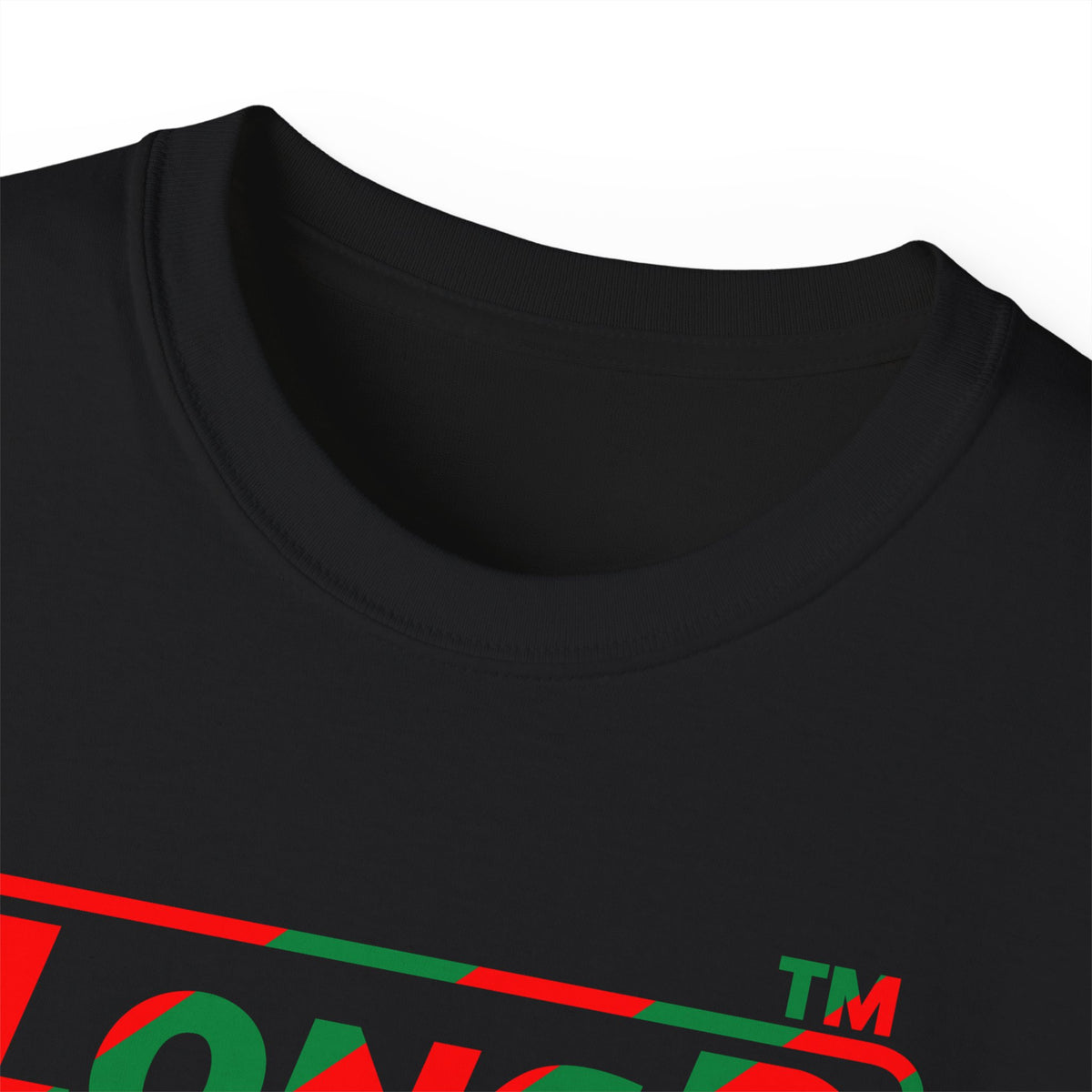 LongD Chicago positive pixel-weighted 6-striped logo (Xmas colors) cotton tee