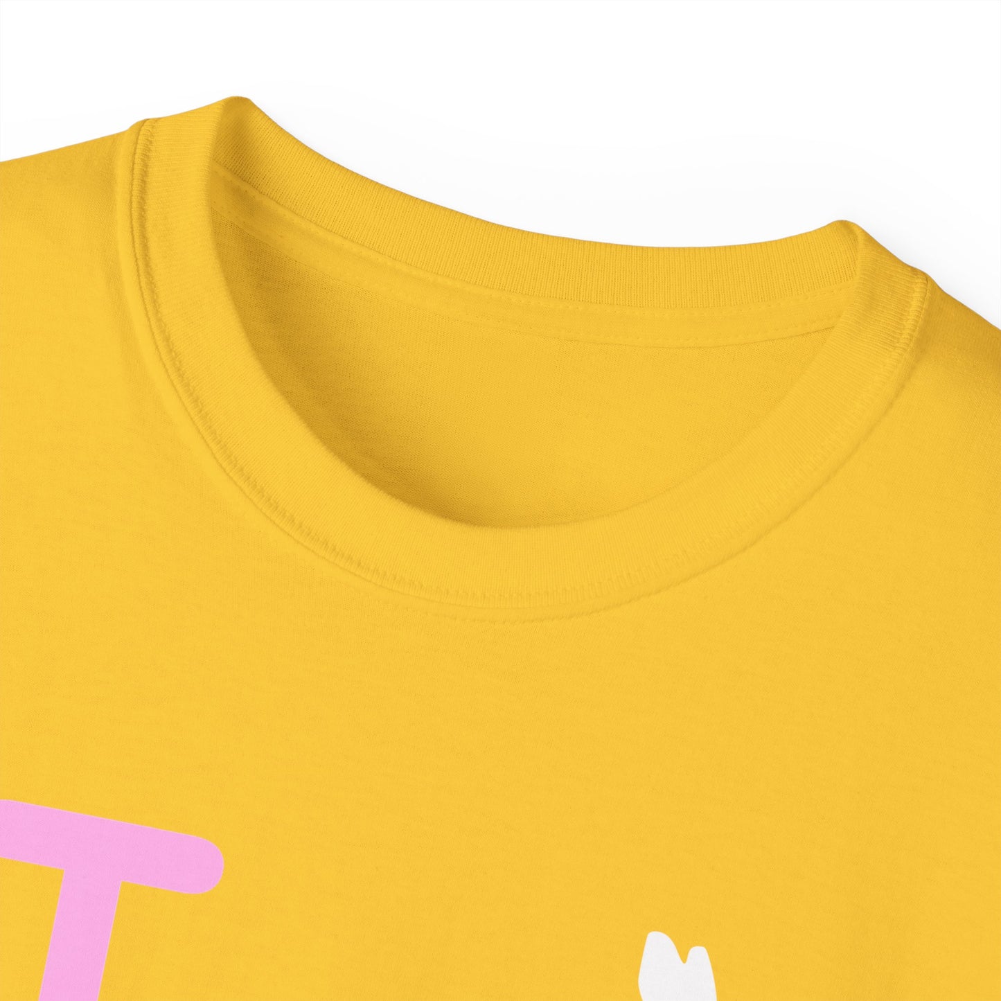 I Bunny LongD® positive pink Chicago Logo Cotton Tee