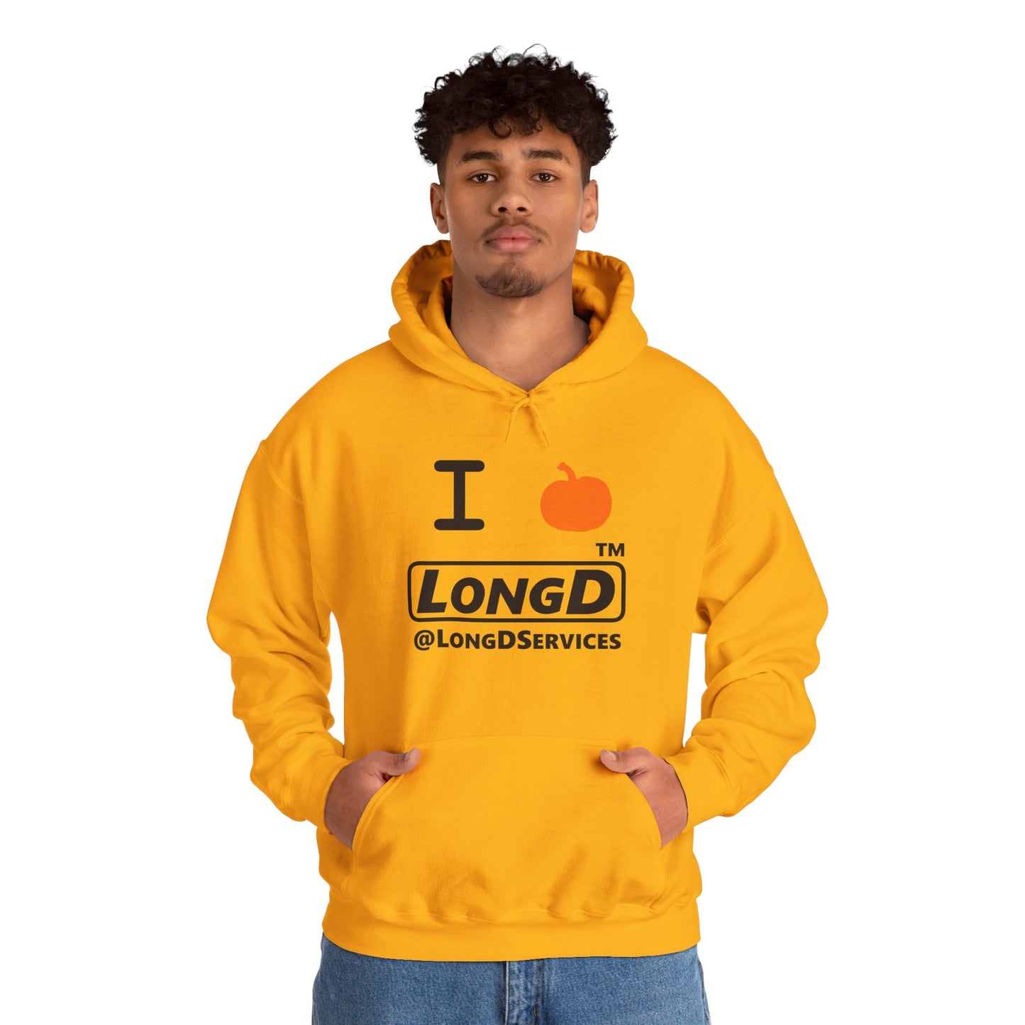 I Pumpkin LongD® Logo Hoodie black basic tag logo