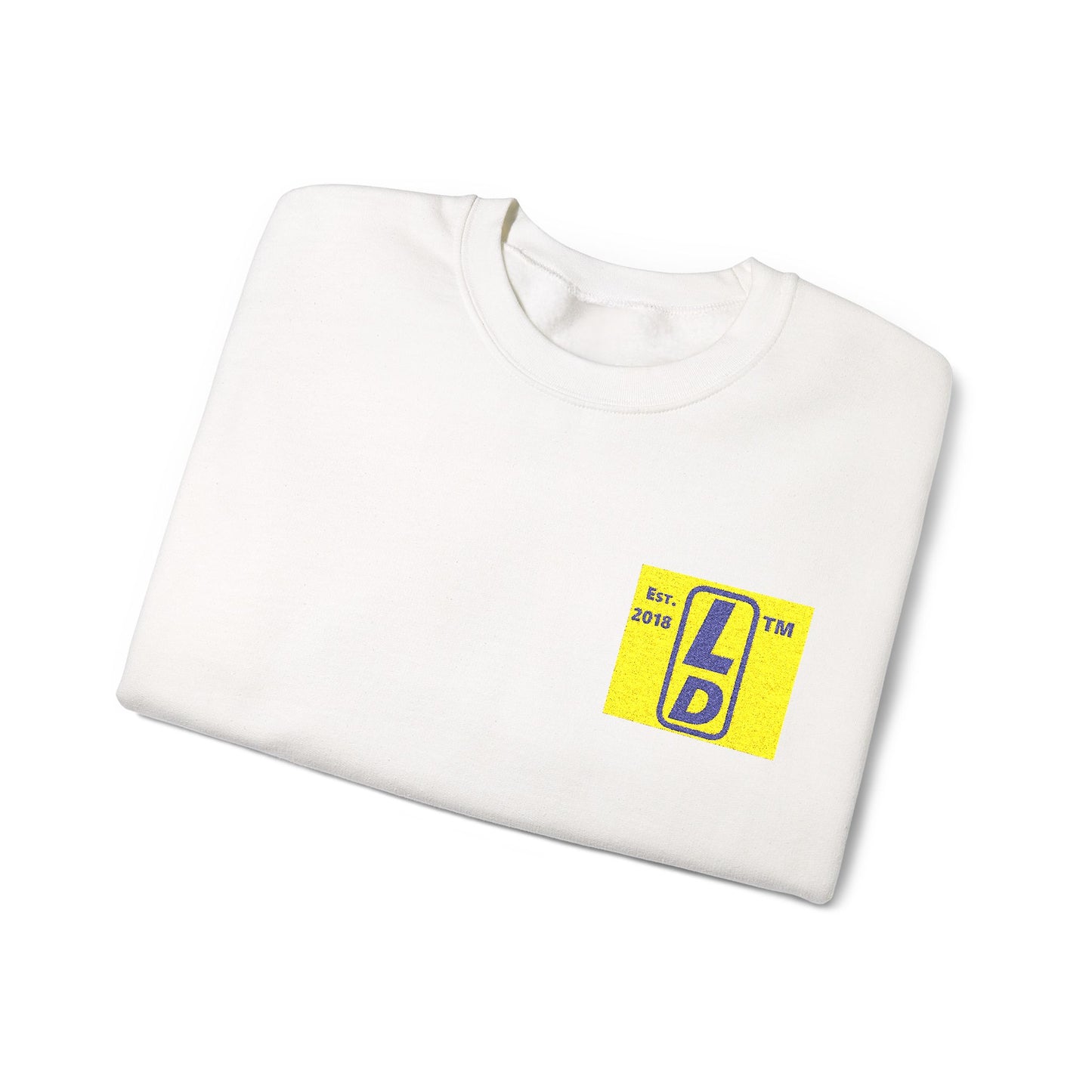 Embroidered Unisex Heavy Blend™ Crewneck Sweatshirt official logo upright initials