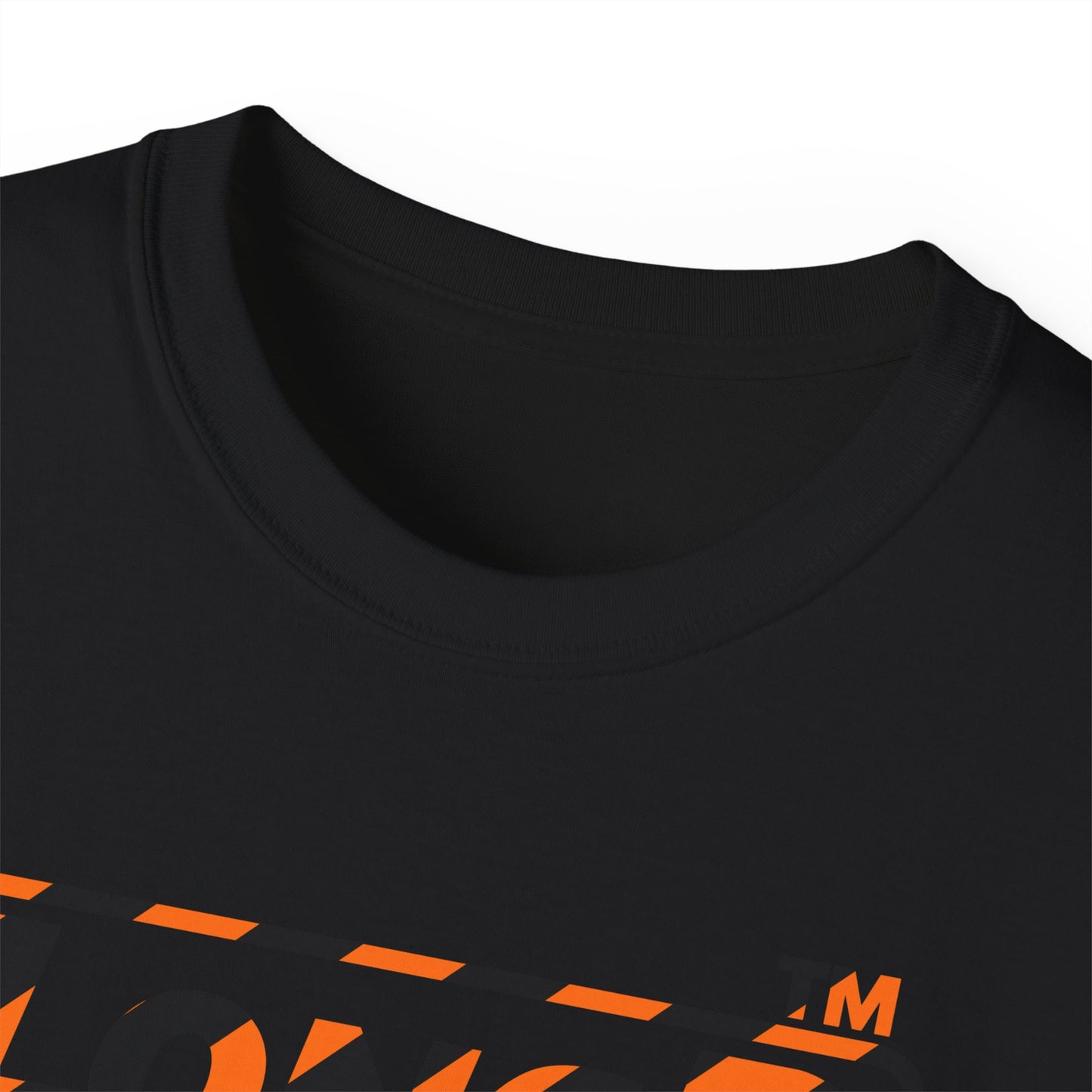 LongD Chicago positive 12-striped 4-print logo (Halloween colors) cotton tee