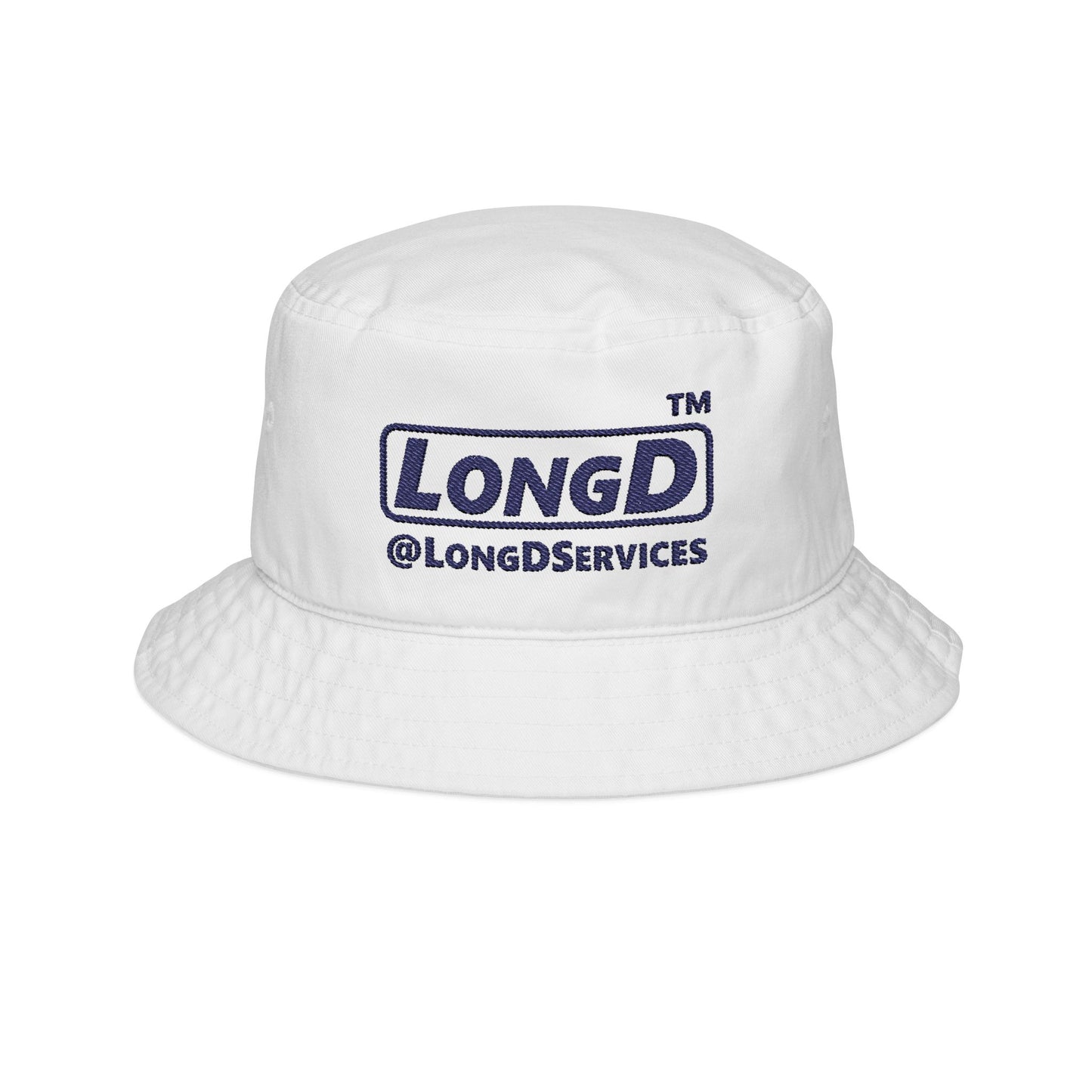 Embroidered official basic tag logo bucket hat