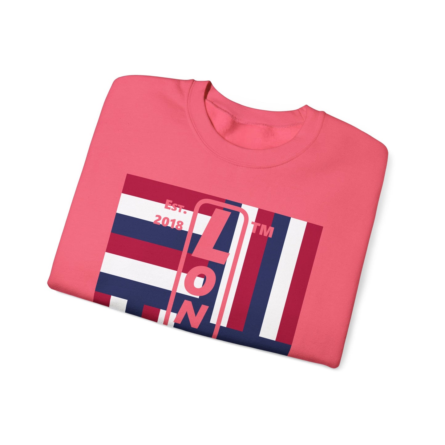 LongD negative windmill Chicago logo crewneck sweatshirt (patriotic colors)