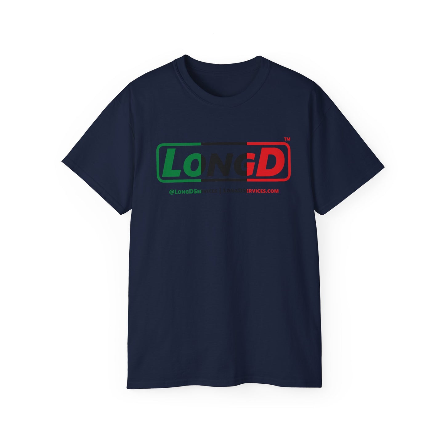 LongD® Logo Cotton Tee Juneteenth positive thirds text