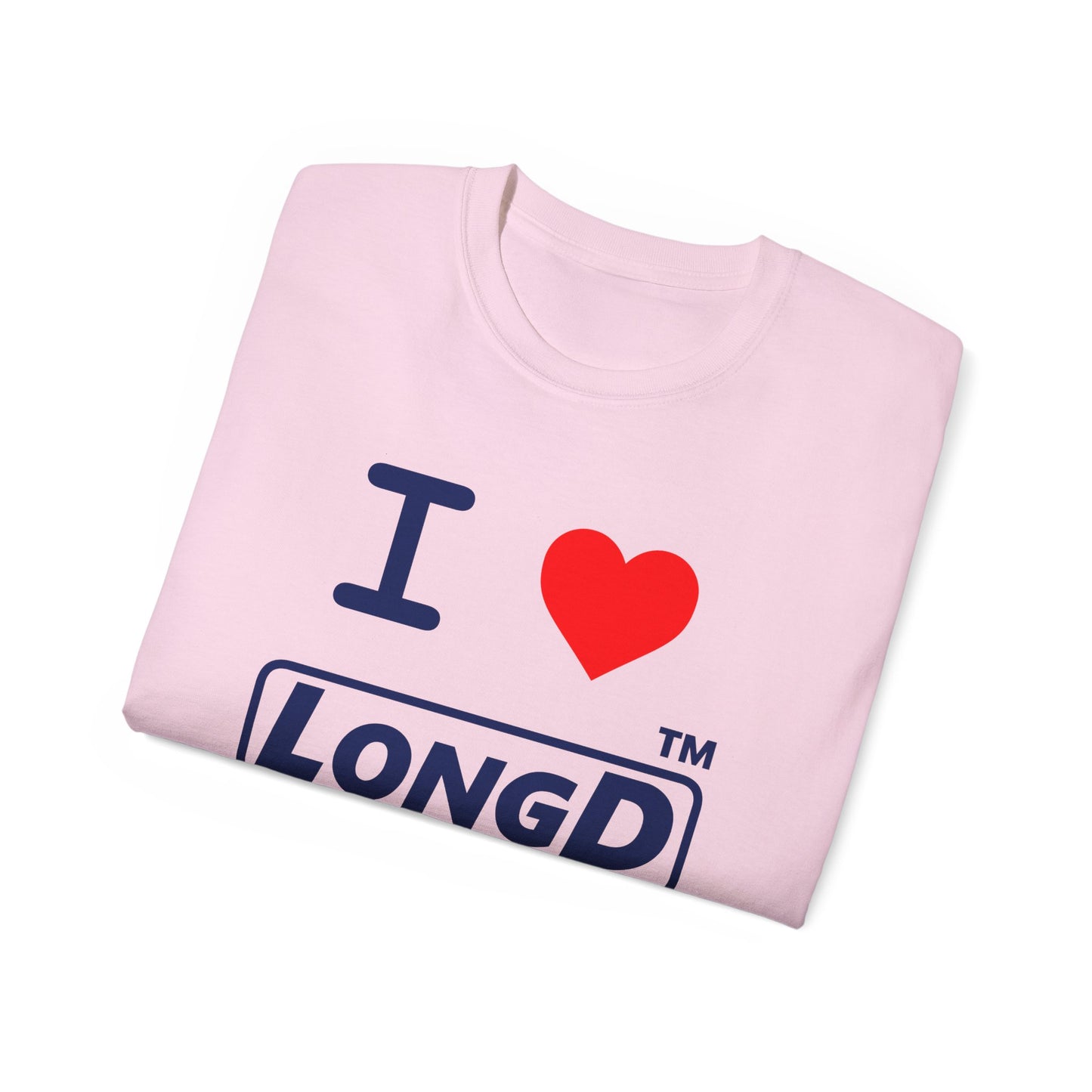 I Luv LongD® Logo Cotton Tee positive official basic Chicago logo