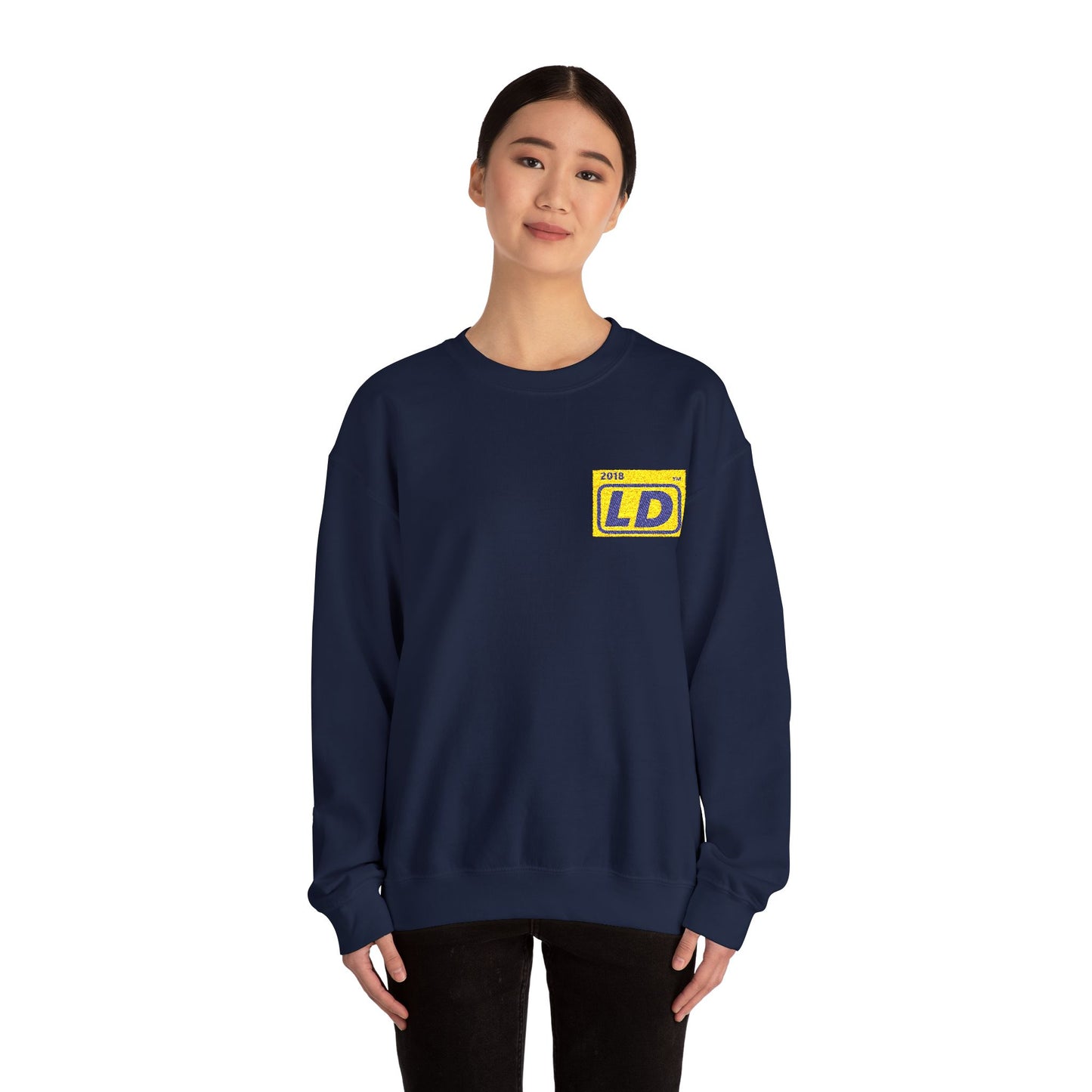 Embroidered Unisex Heavy Blend™ Crewneck Sweatshirt official logo initials