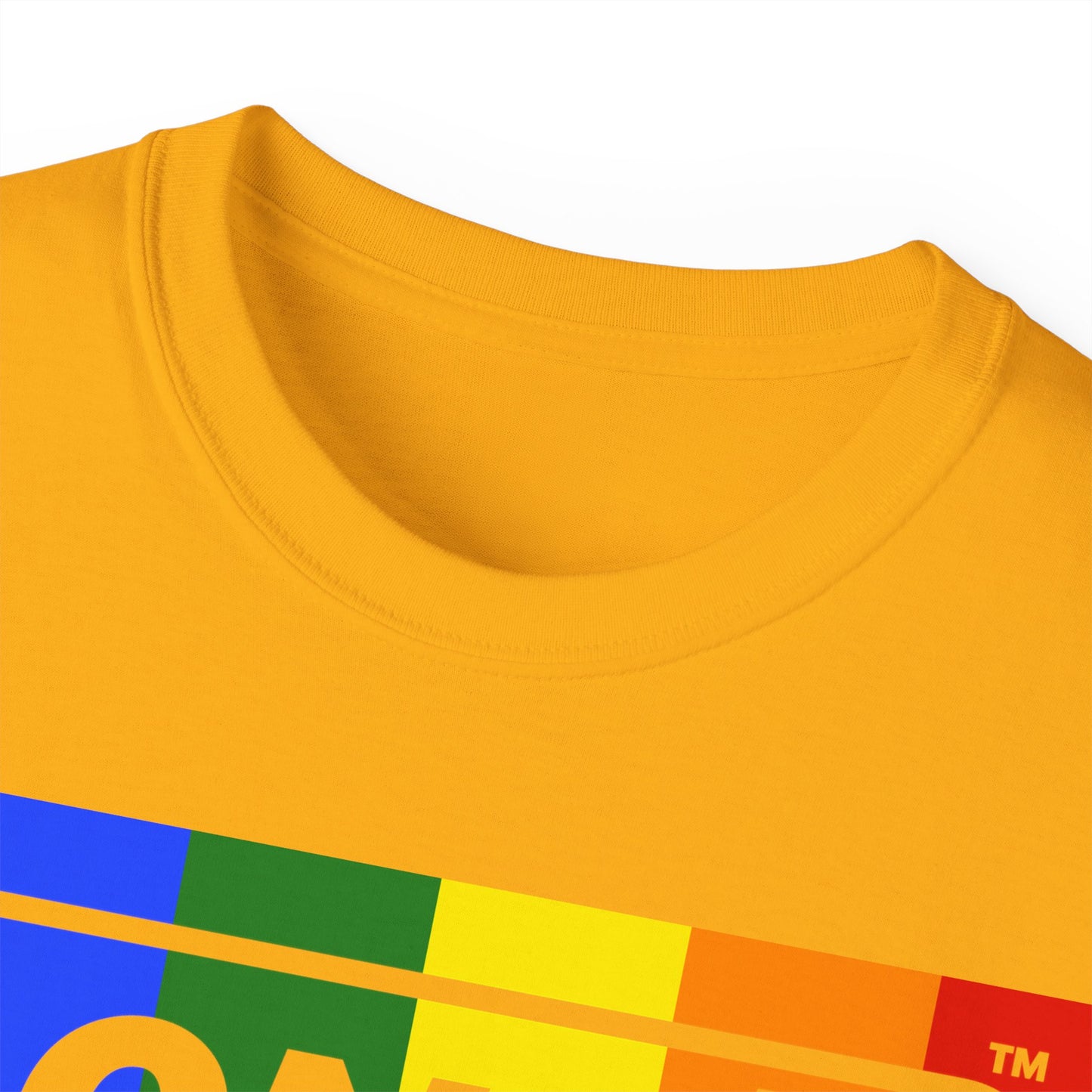 LongD® Logo Cotton Tee Pride rainbow negative text