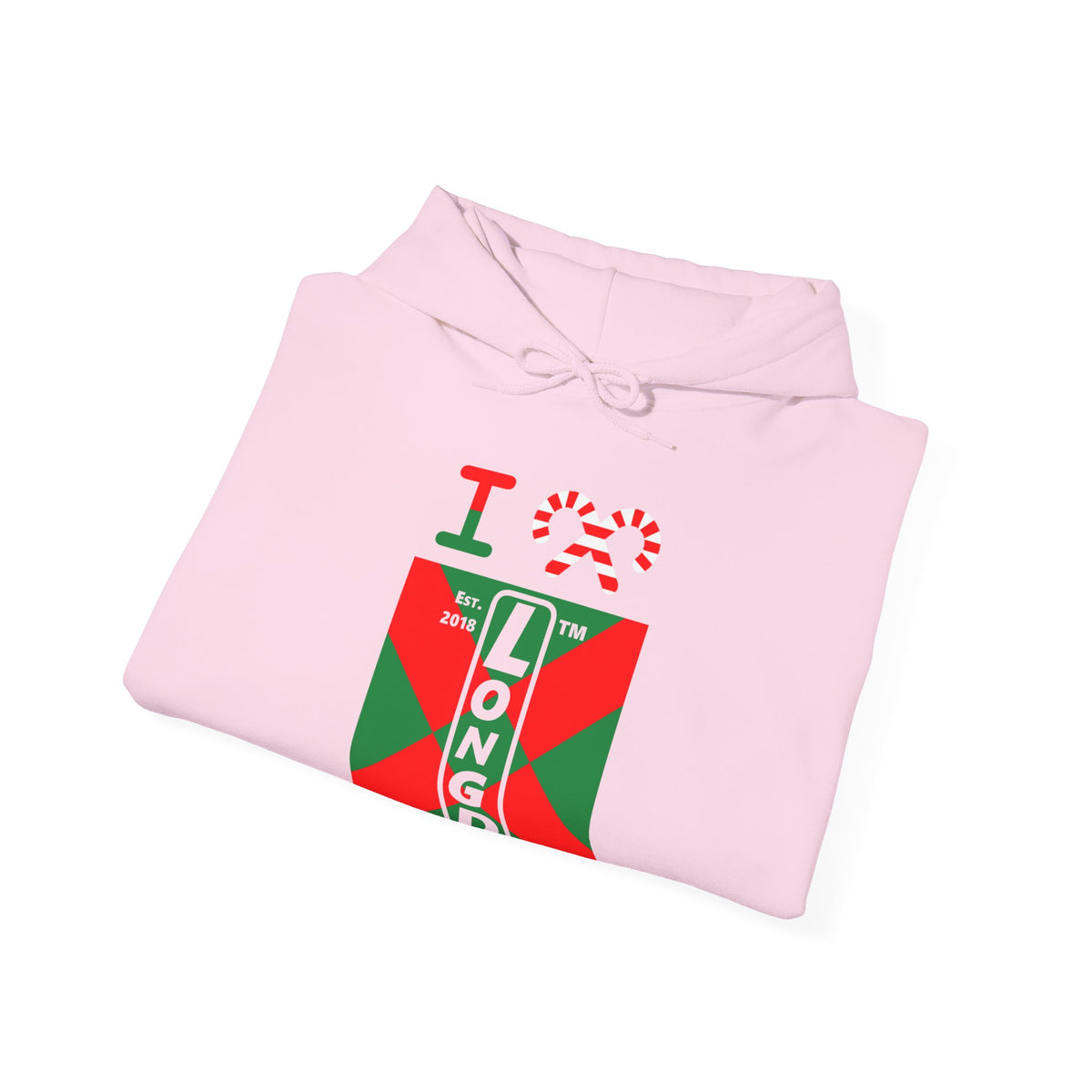 I candy cane LongD Tag negative upright argyle x logo hoodie