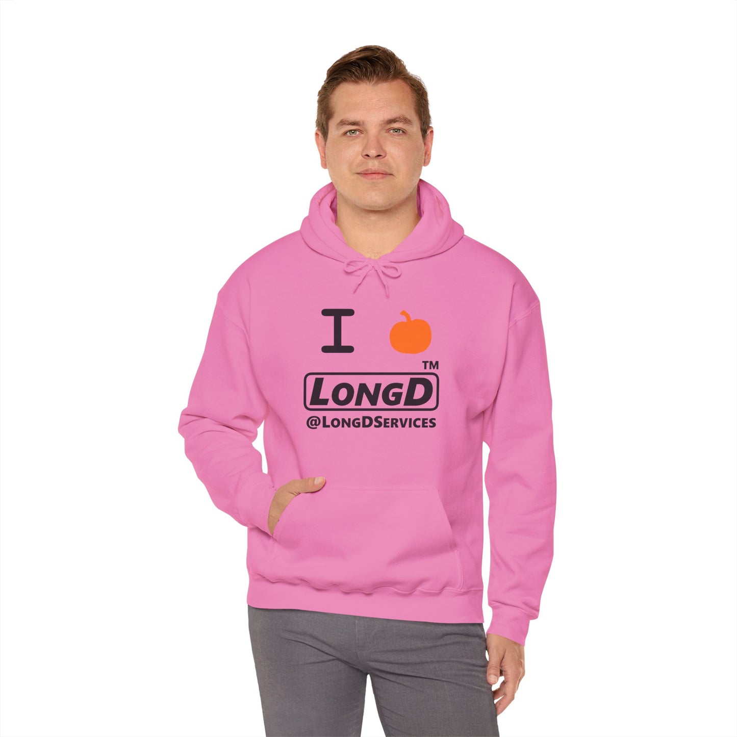 I Pumpkin LongD® Logo Hoodie black basic tag logo